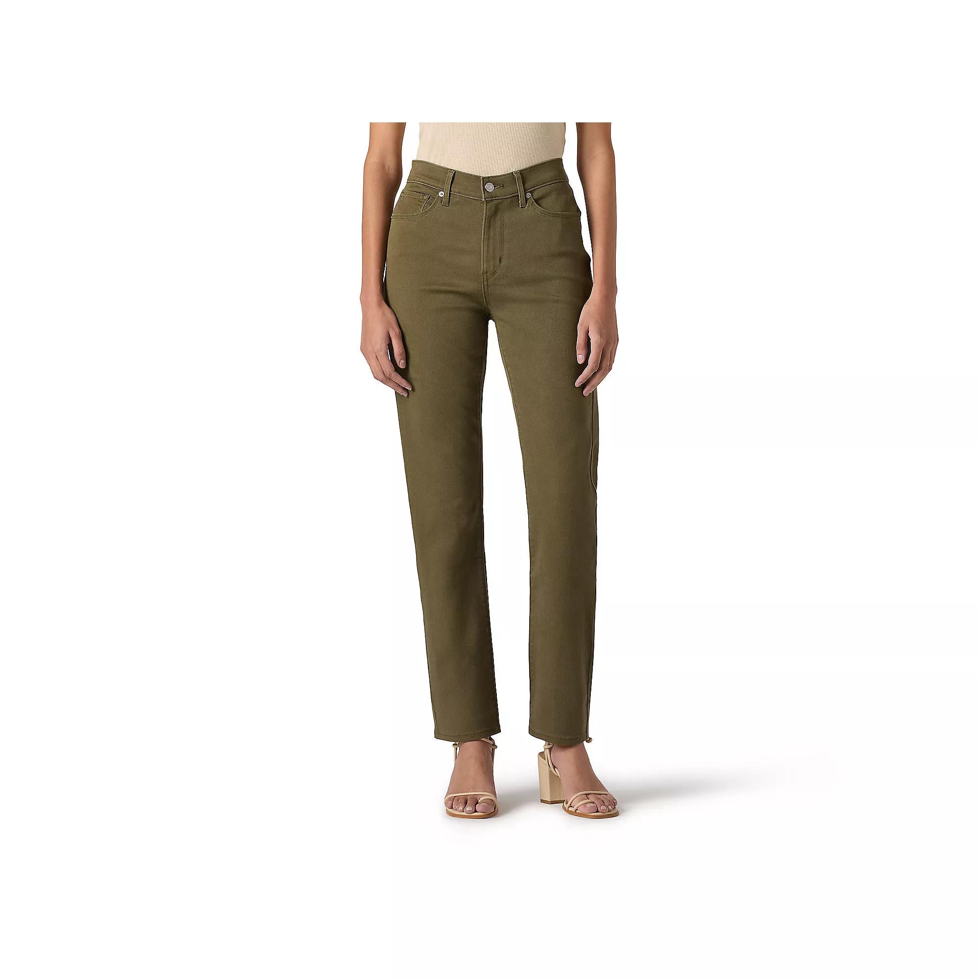Women's Levi's® Classic Straight-Leg Jeans, Size: 27(US 4)Medium, Green Twill Product Image
