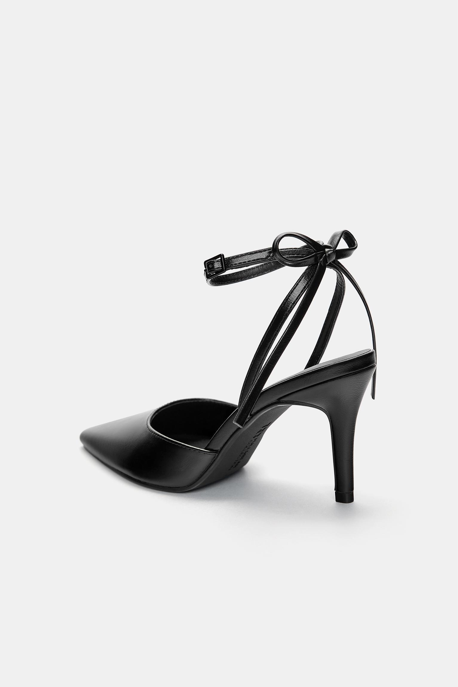High-heel shoes with bow Product Image