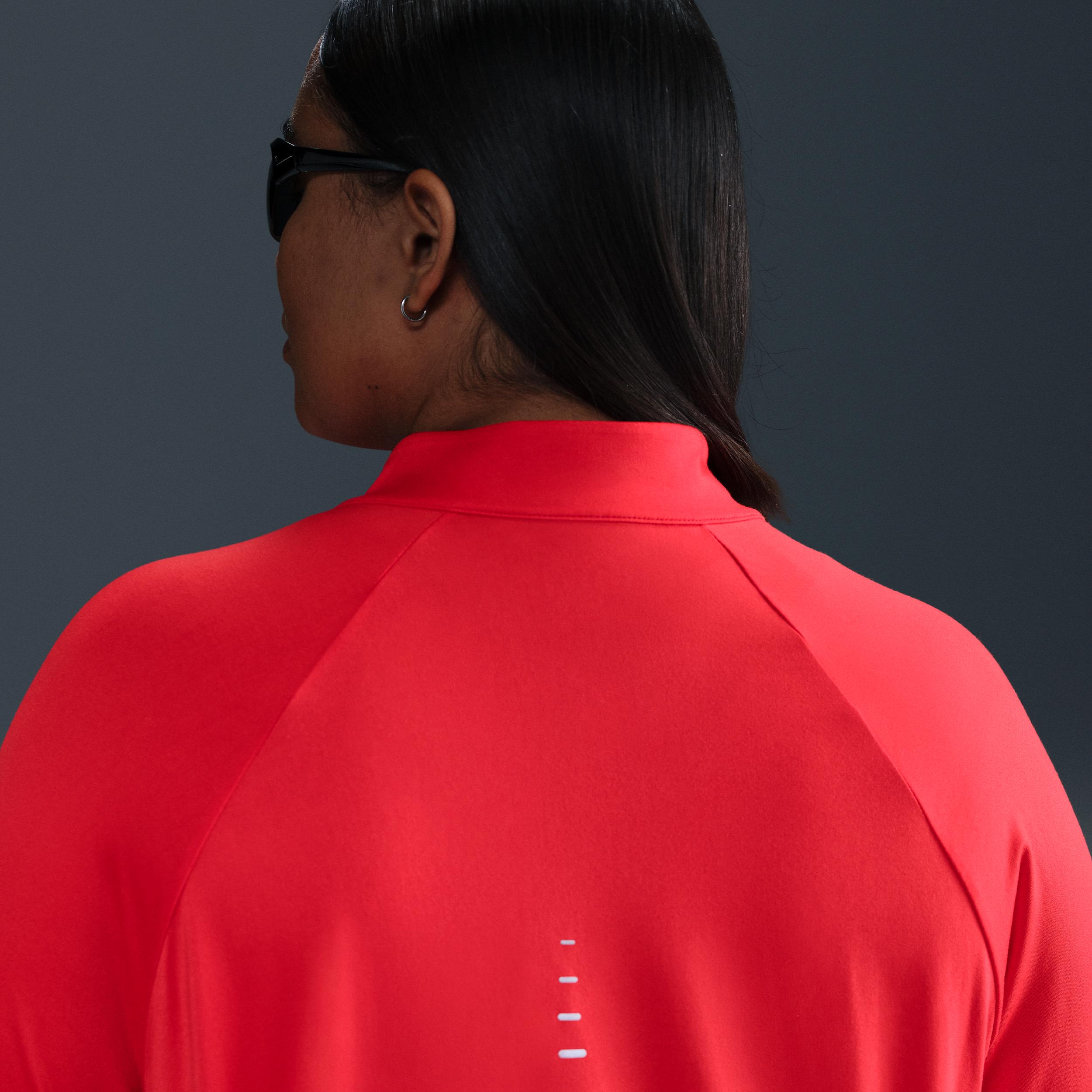 Nike Womens Swift Dri-FIT UV 1/4-Zip Running Top (Plus Size) | HQ0501-010 Product Image