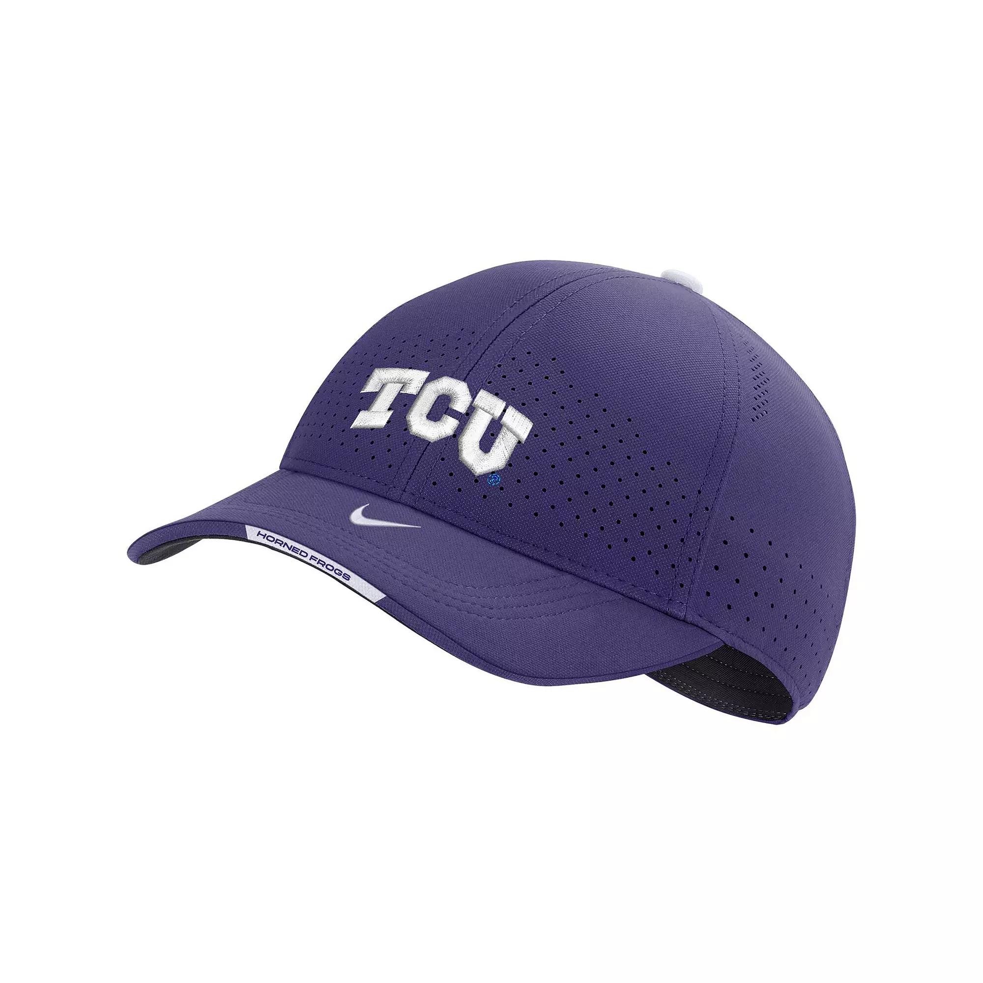 Men's Nike Purple TCU Horned Frogs 2023 Sideline Legacy91 Performance Adjustable Hat Product Image