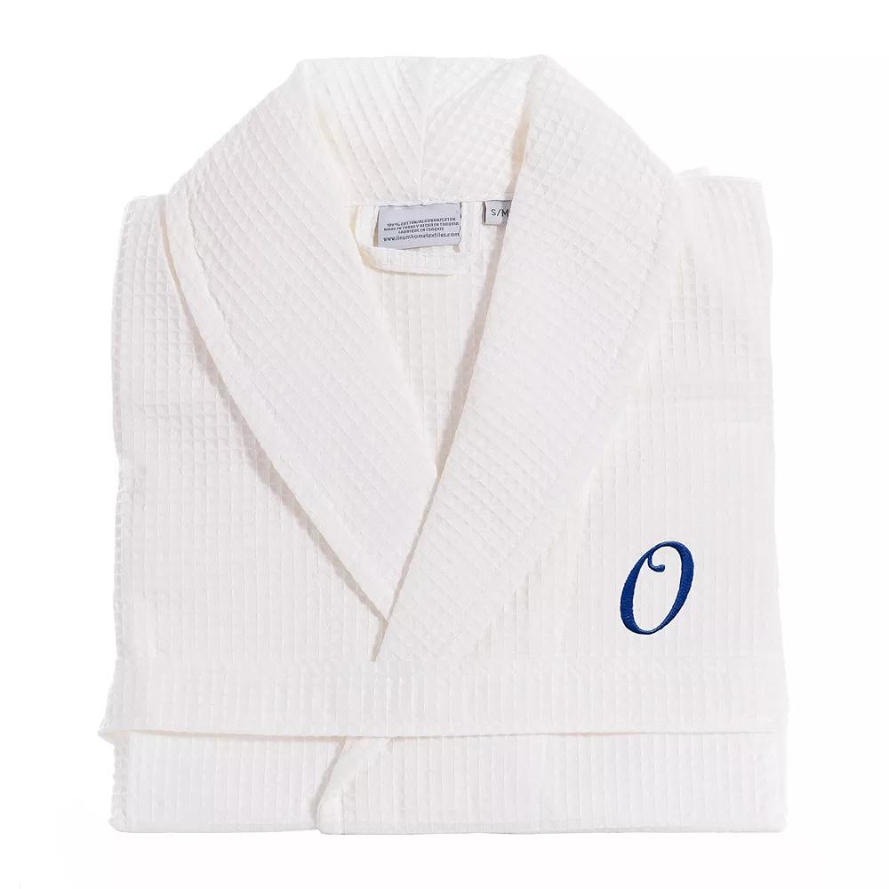 Linum Home Textiles Turkish Cotton Personalized Waffle Weave Bathrobe, Adult Unisex,  Product Image