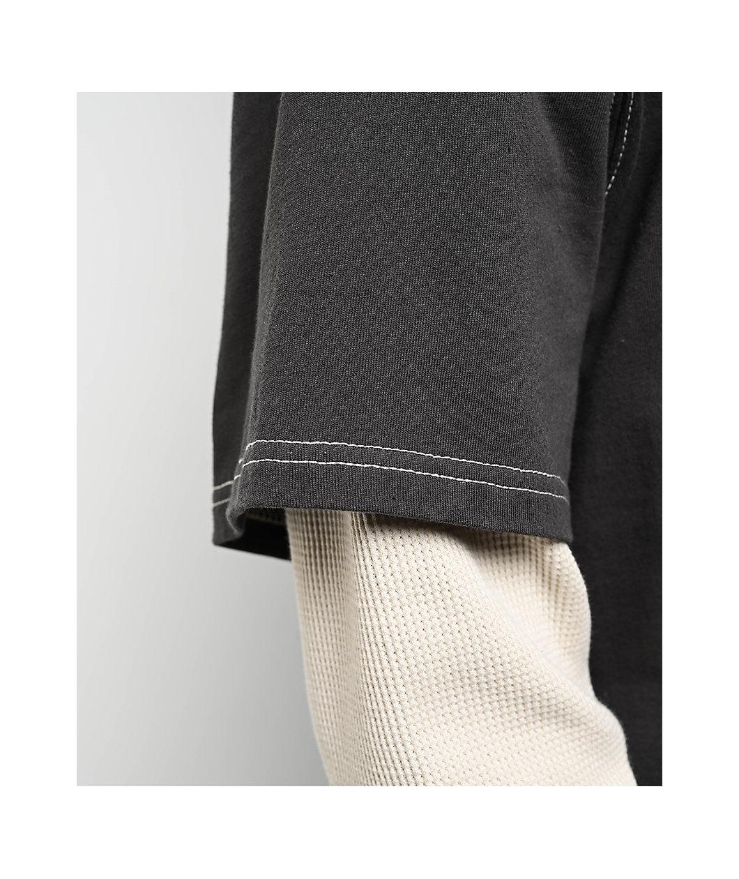 Empyre Loose Screw Charcoal & Beige 2fer Long Sleeve T-Shirt Product Image