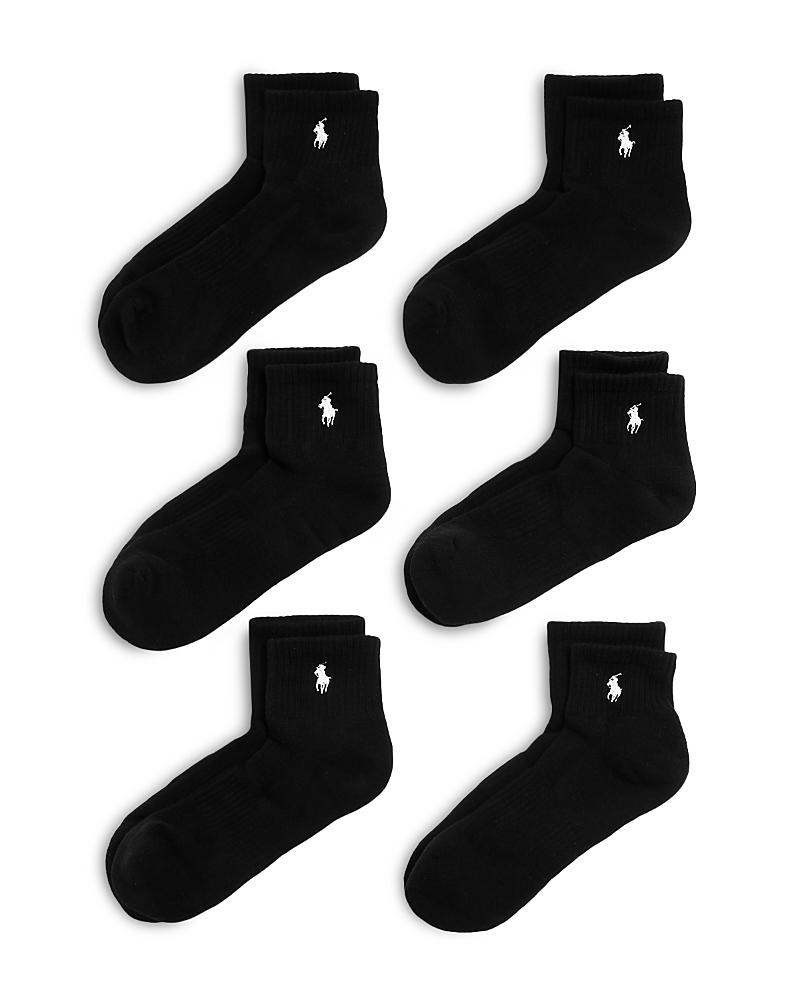 Polo Ralph Lauren Performance Cotton Quarter Socks 6-Pack Product Image