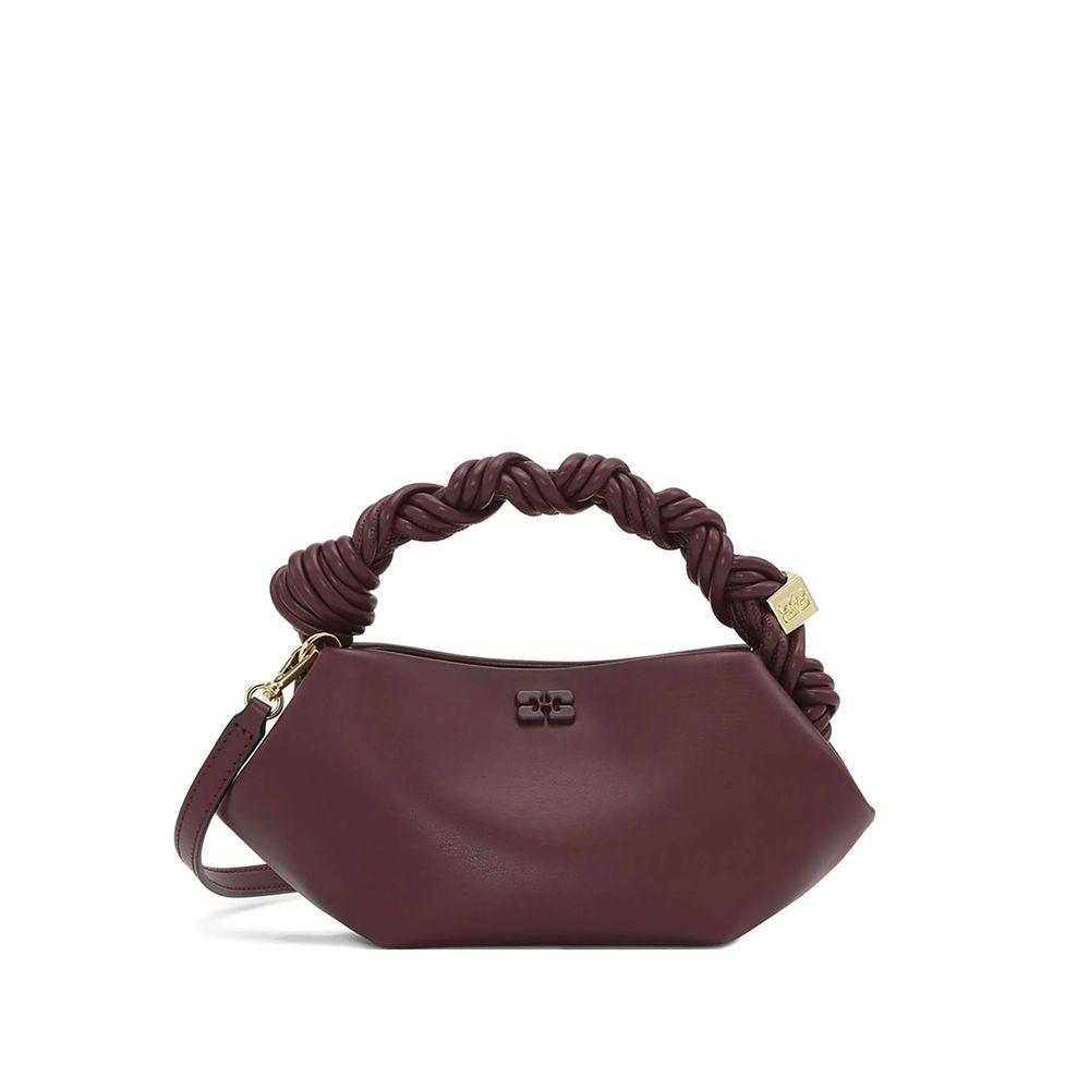GANNI Bordeaux Mini Bou Handbag In Red Product Image