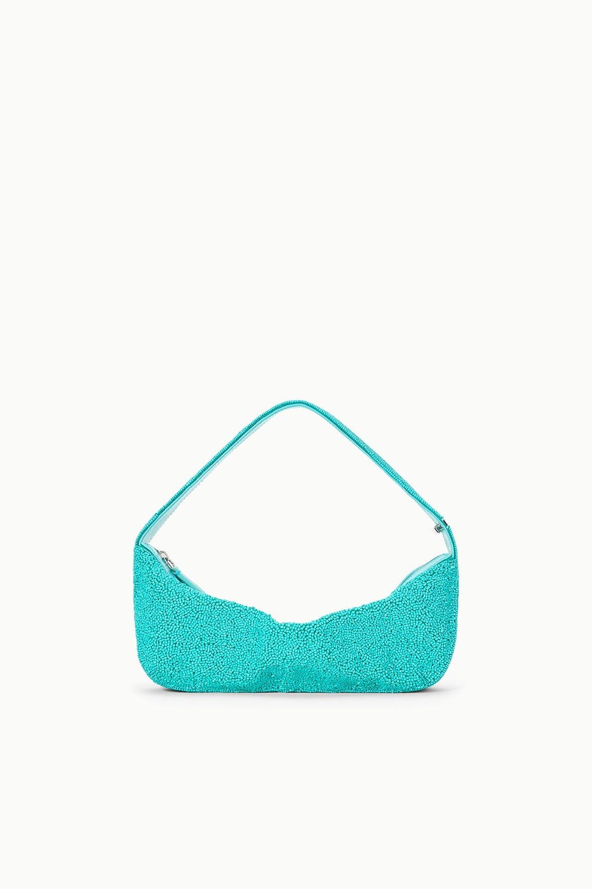 DEMY BEADED SHOULDER BAG | TEAL Product Image