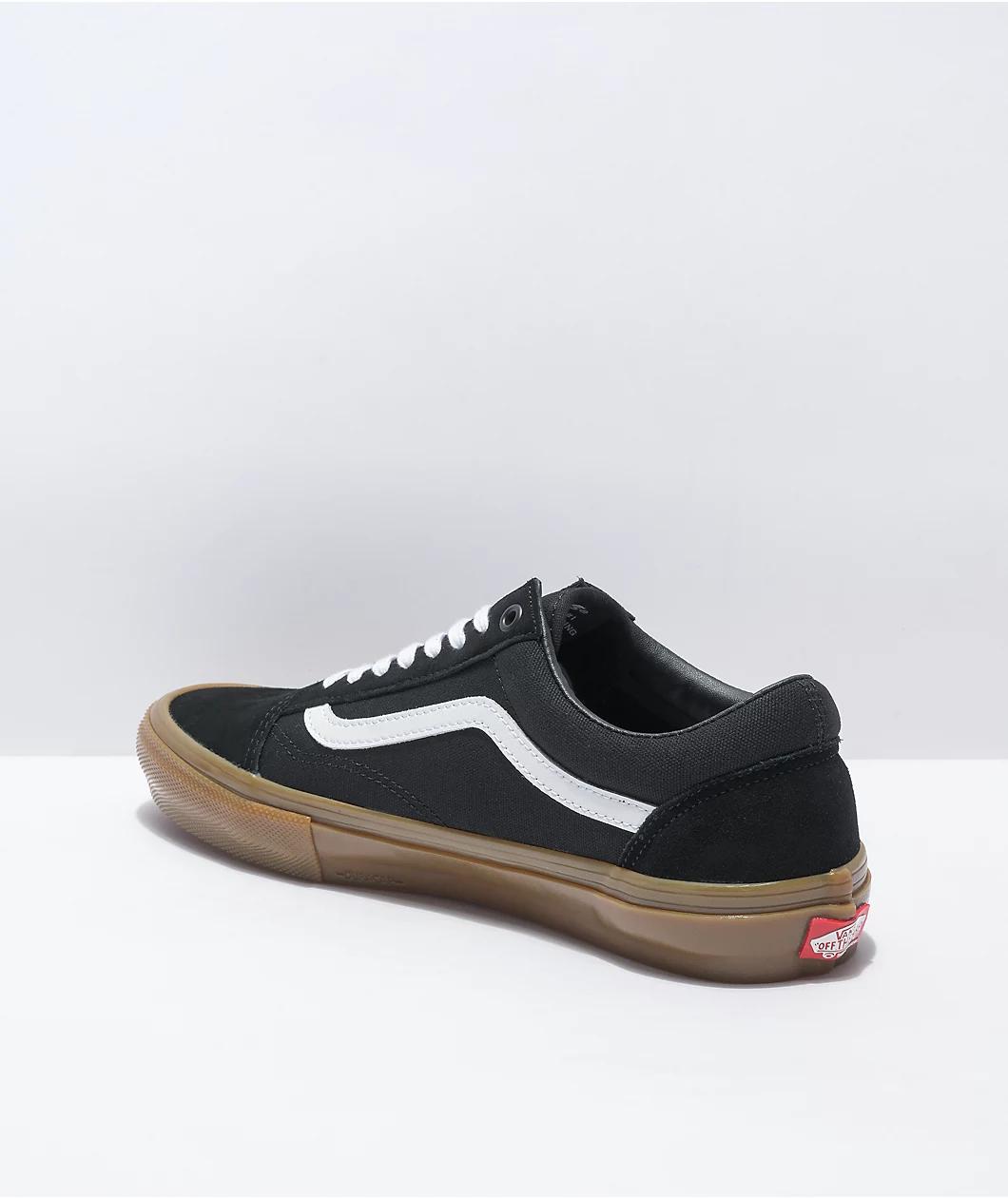 Vans Skate Old Skool Black, White & Gum Skate Shoes Product Image