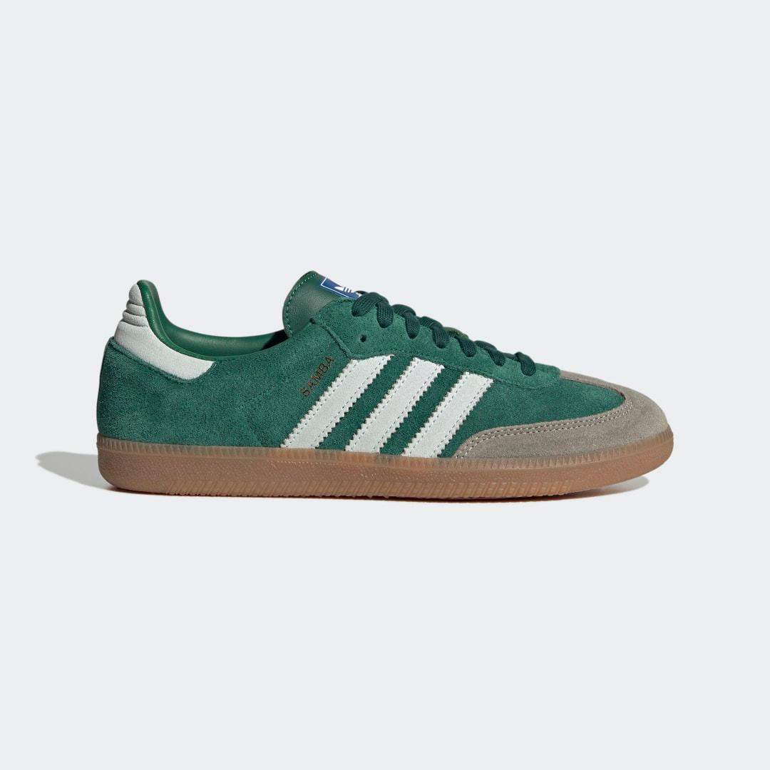 Womens adidas Samba OG Athletic Shoe - Cloud White / Core Black / Clear Granite Product Image