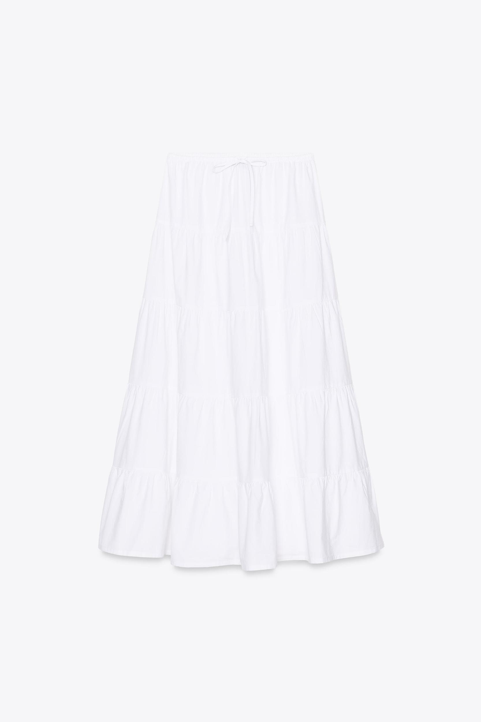 LONG TIERED SKIRT Product Image