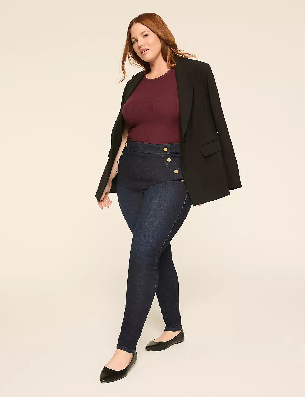 High-Neck Rib Tank Product Image