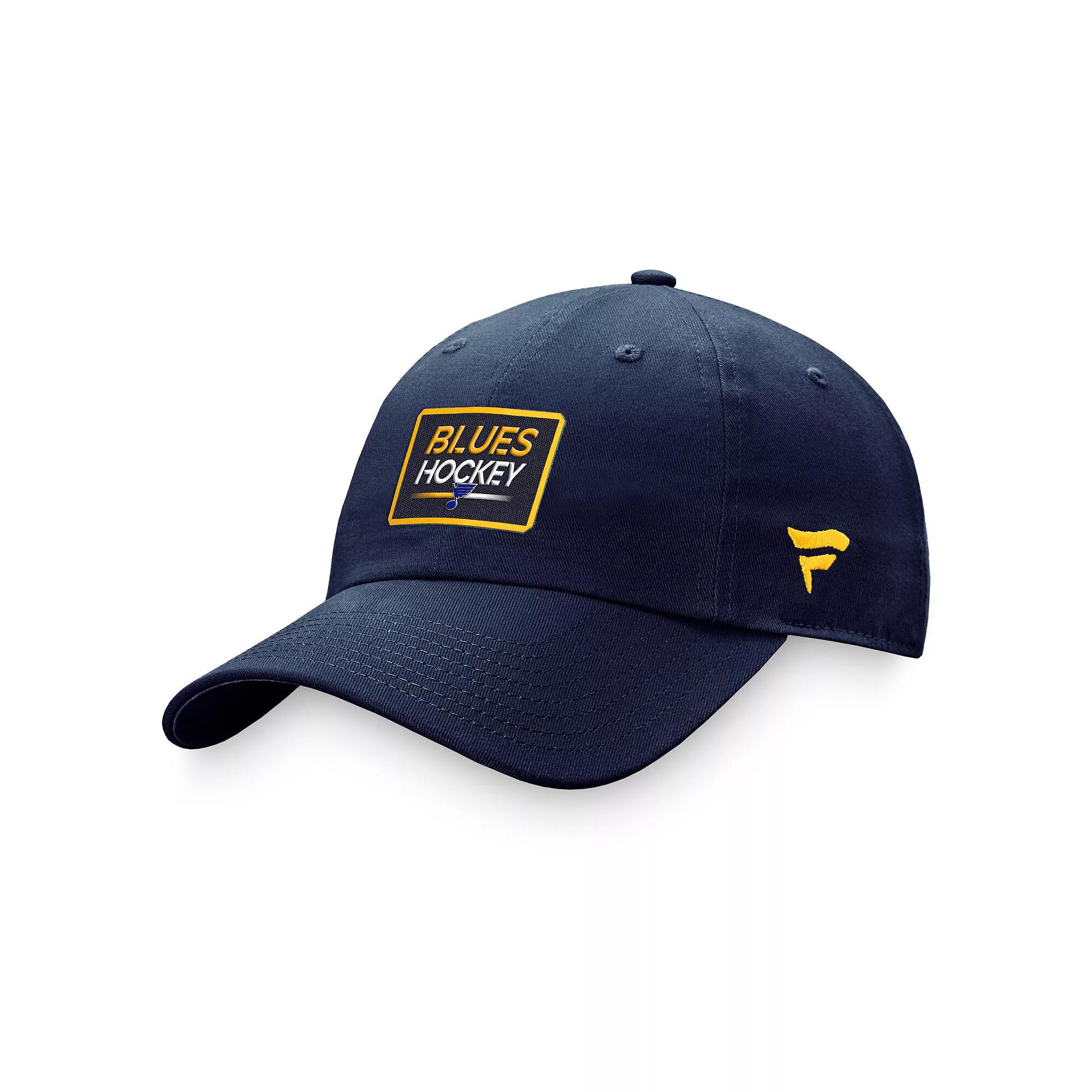 Women's Fanatics Branded Navy St. Louis Blues Authentic Pro Rink Adjustable Hat Product Image