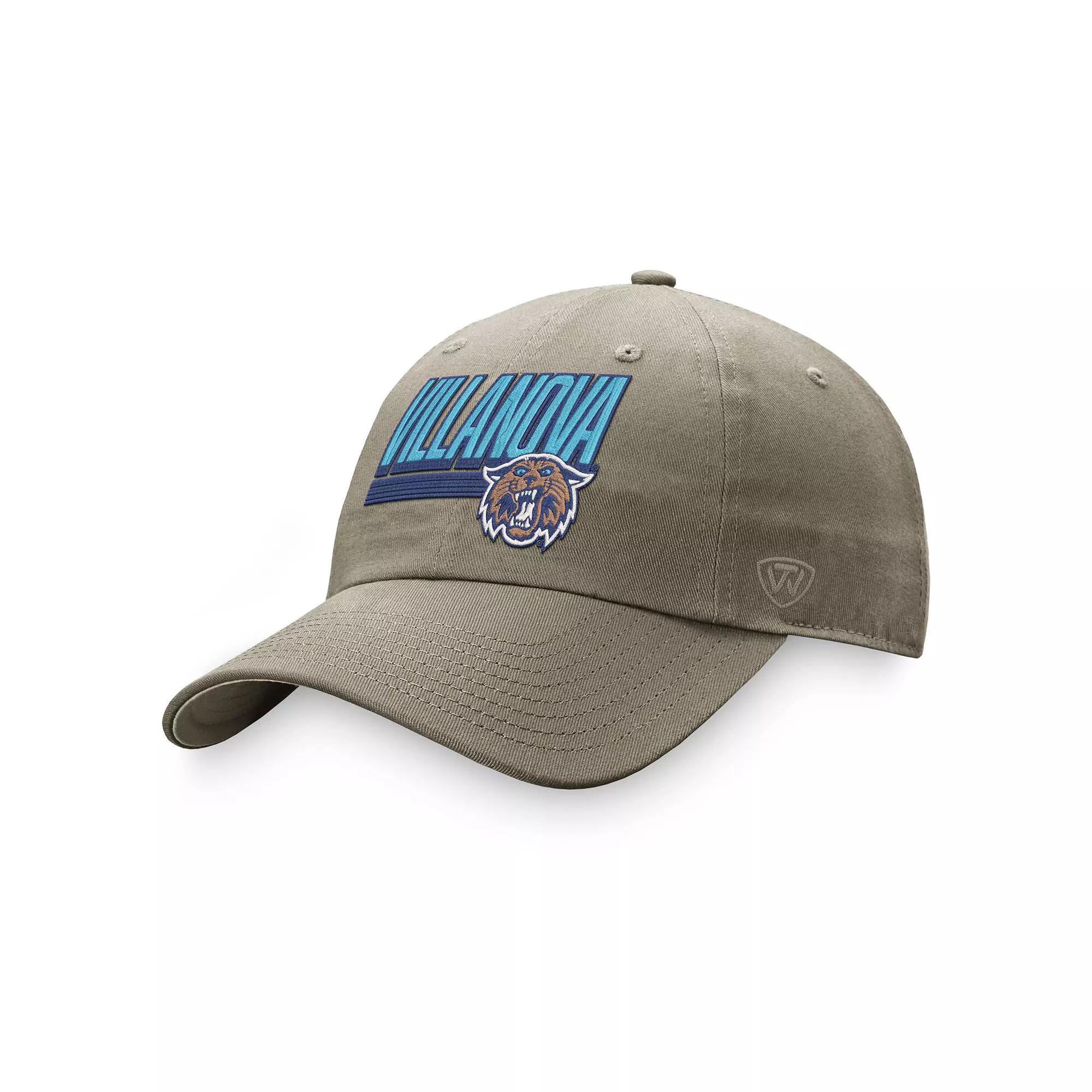 Men's Top of the World Khaki Villanova Wildcats Slice Adjustable Hat, Beig K Product Image