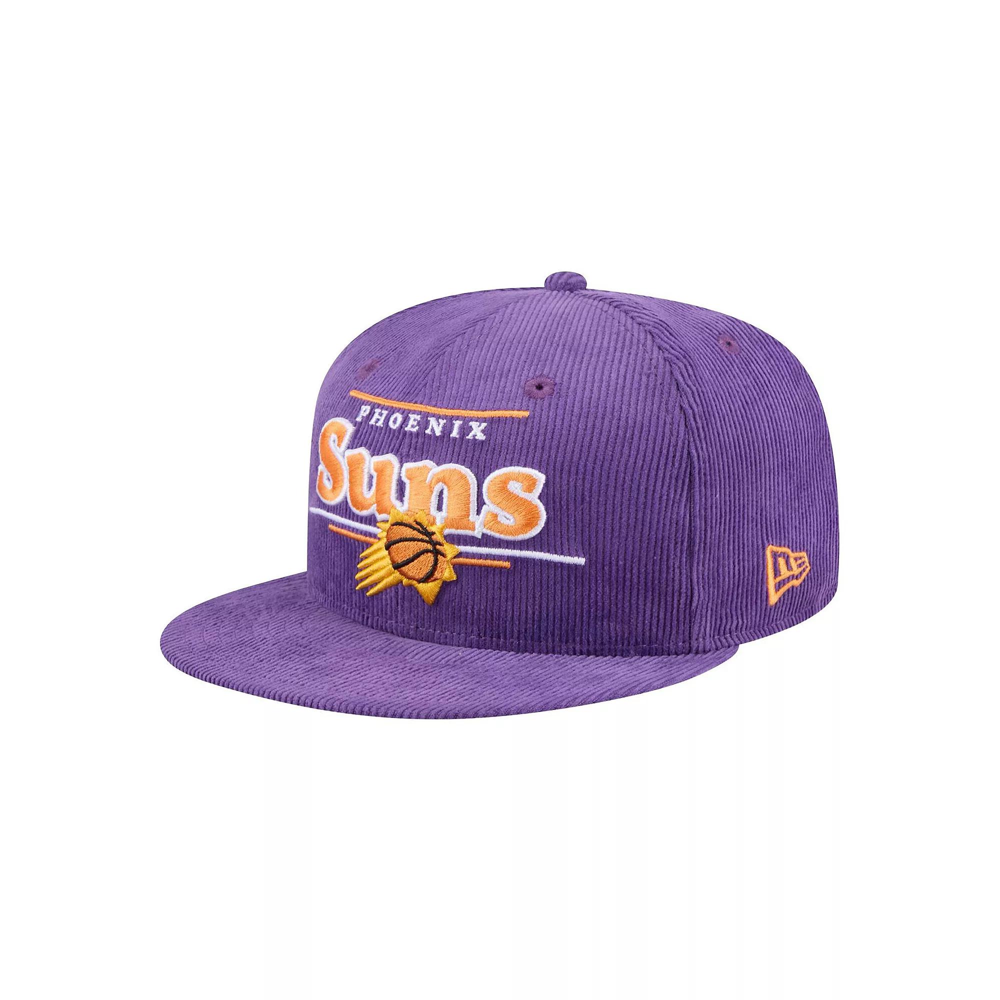 Men's New Era Purple Phoenix Suns Throwback Display Corduroy 9FIFTY Snapback Hat, Phx Purple Product Image