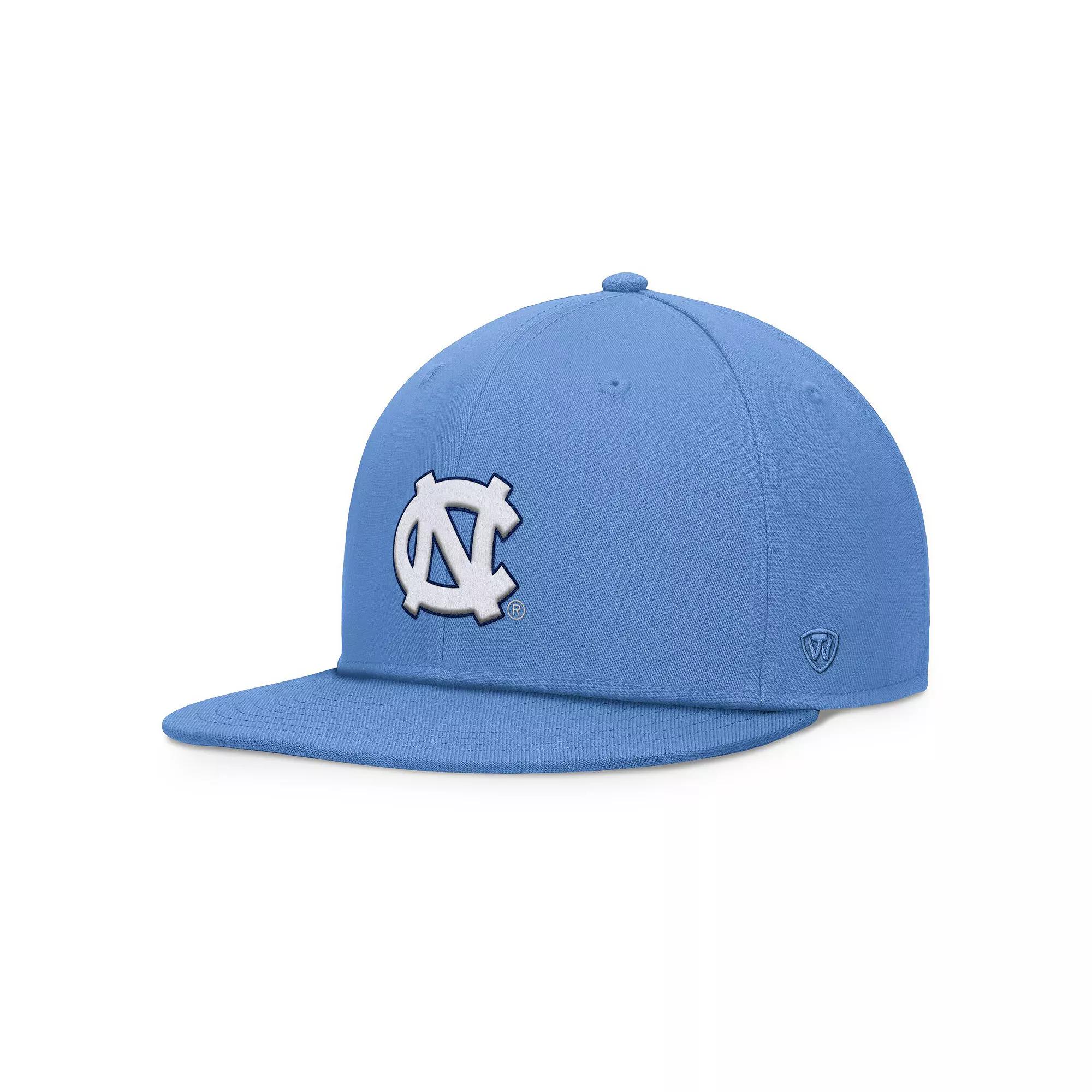 Men's Top of the World Carolina Blue North Carolina Tar Heels Fundamental Snapback Hat, Light Product Image