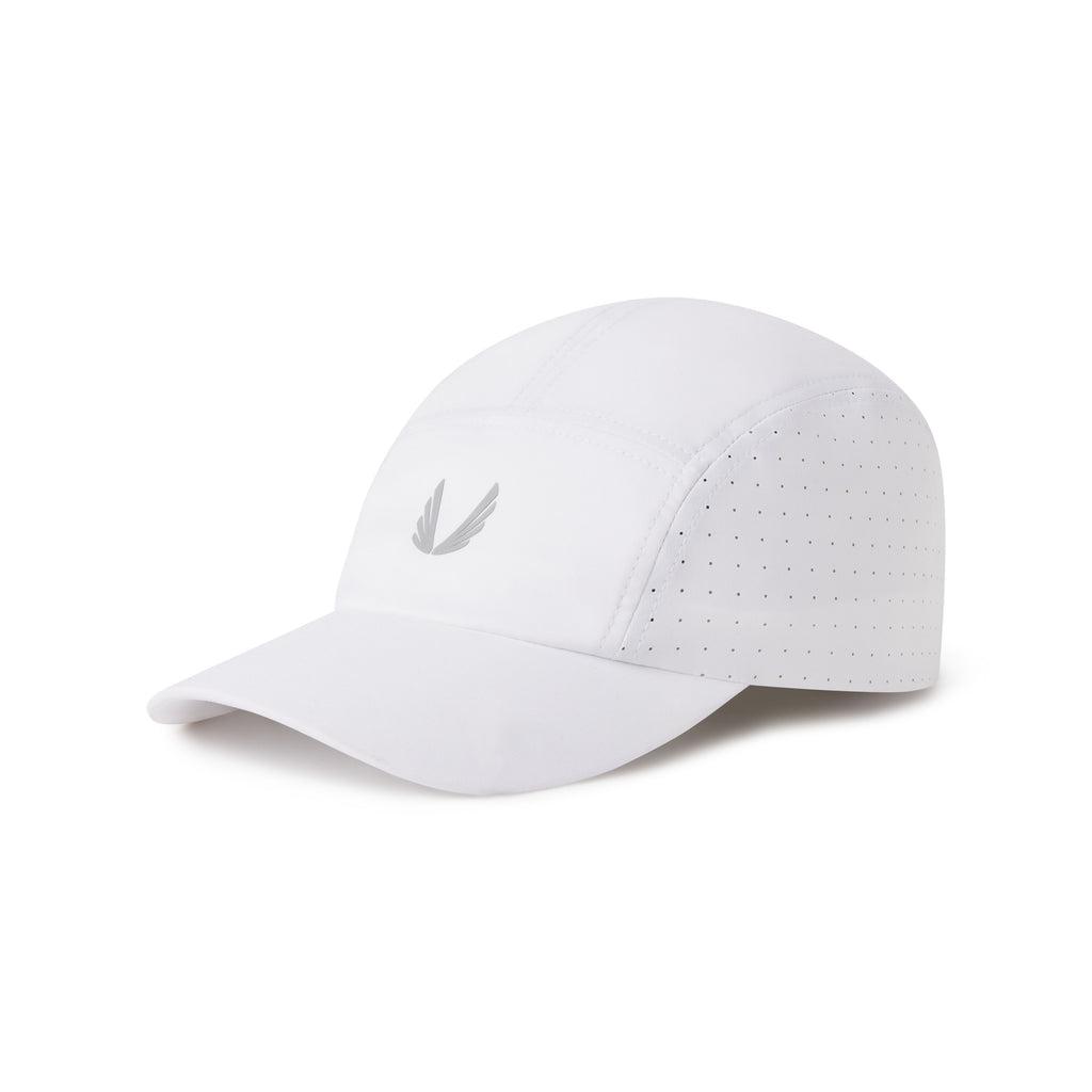 0813. Tetra-Lite® Vented Hat - White/Silver "Wings" Product Image