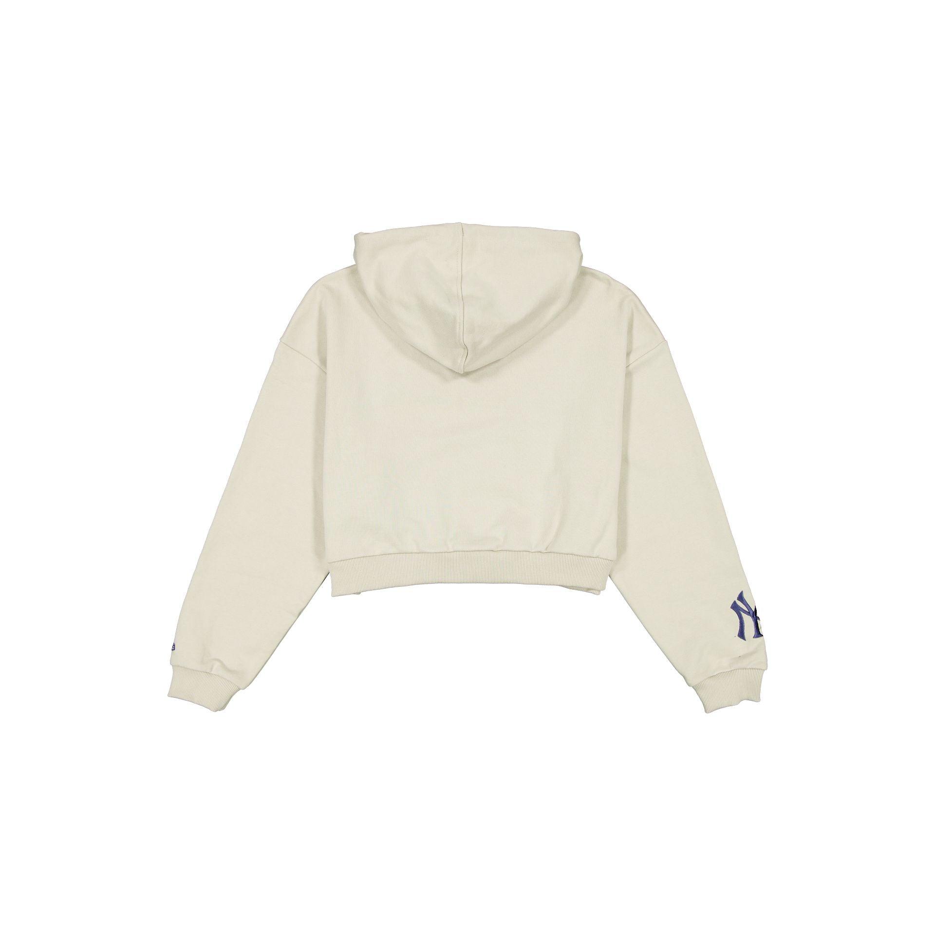 New York Yankees Women's Cropped Floral Stone Hoodie Female Product Image