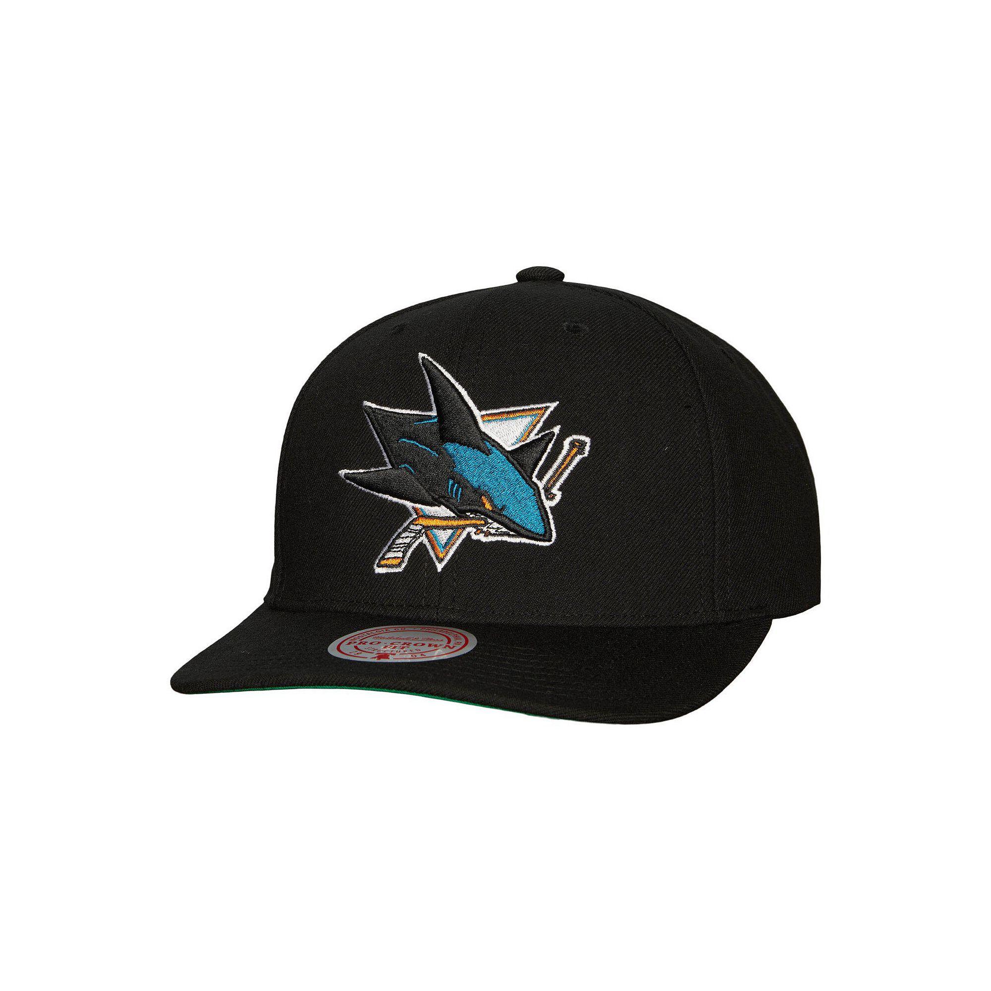 Men's Mitchell & Ness Black San Jose Sharks Core Team Ground Pro Adjustable Hat, Sks Black Product Image