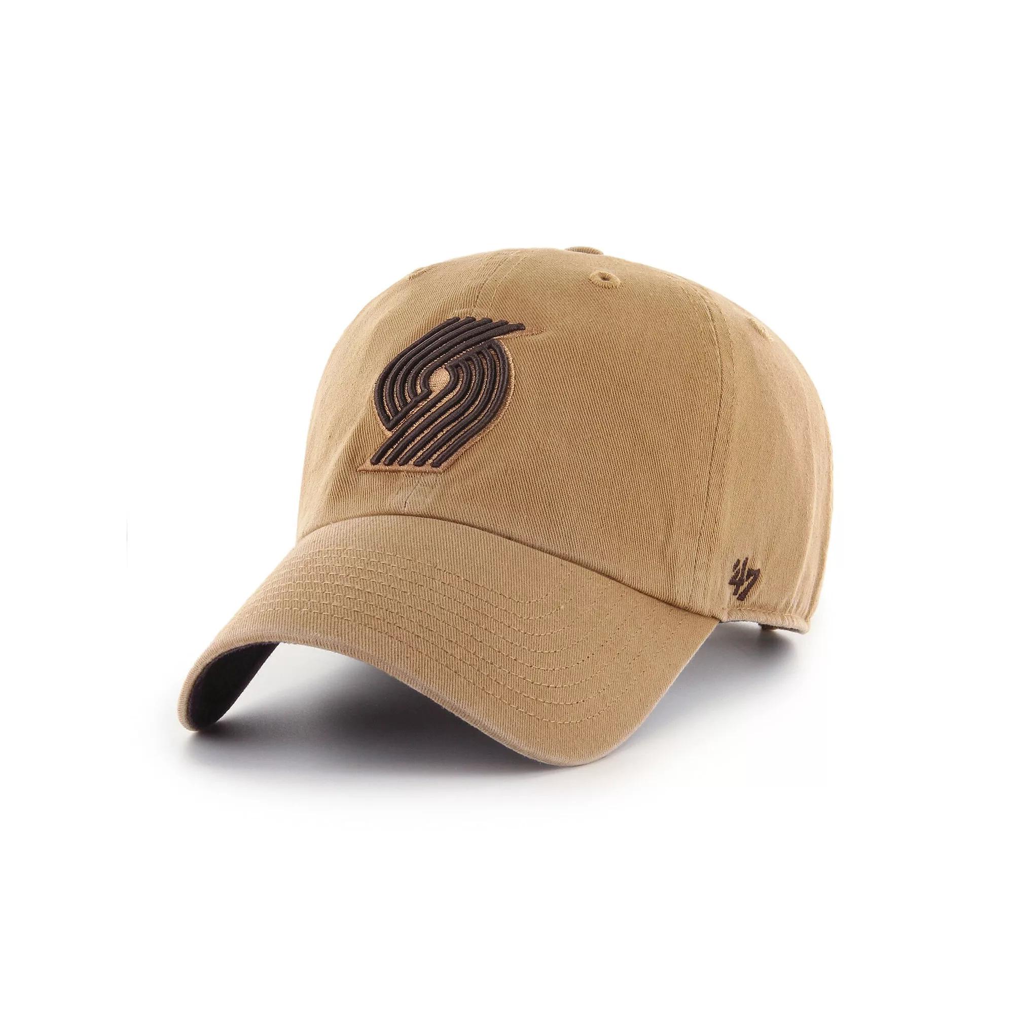 Men's '47 Tan Portland Trail Blazers Ballpark Clean Up Adjustable Hat, Team Product Image