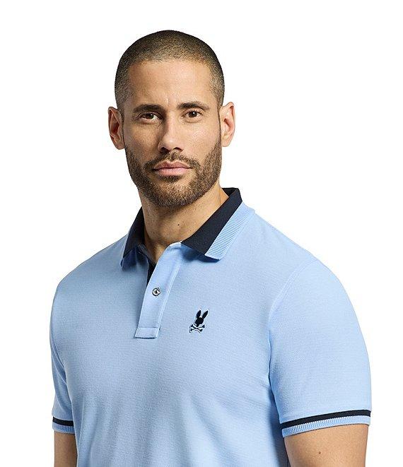 Psycho Bunny Newman Pique Short Sleeve Polo Shirt Product Image