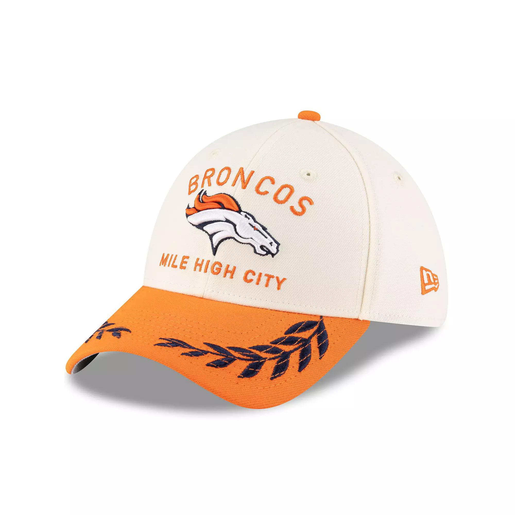 Men's New Era  Cream/Orange Denver Broncos 2025 NFL Draft 39THIRTY Flex Hat, Size: Large/XL, Beige Product Image