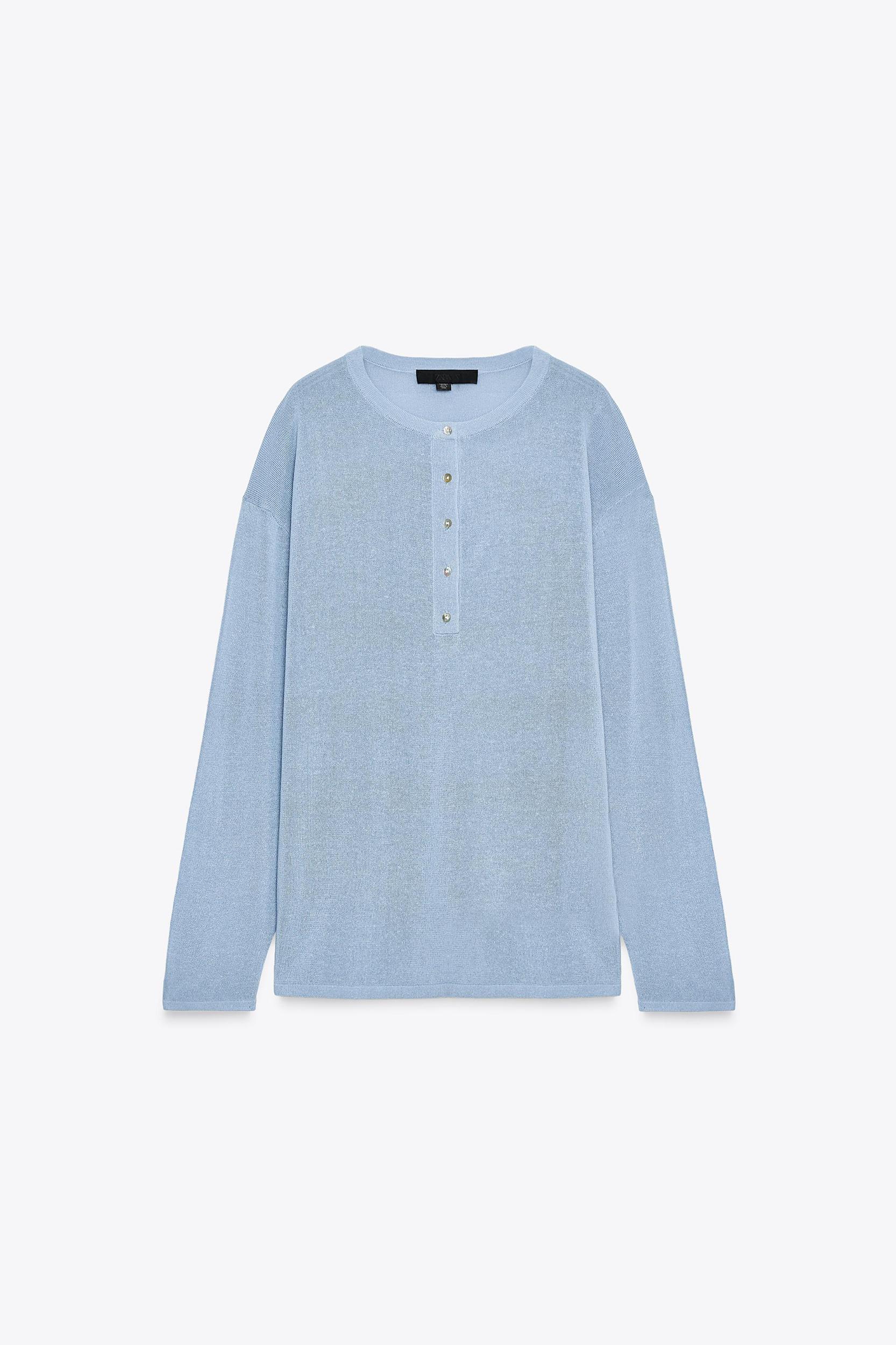 OVERSIZED BASIC KNIT SWEATER Product Image