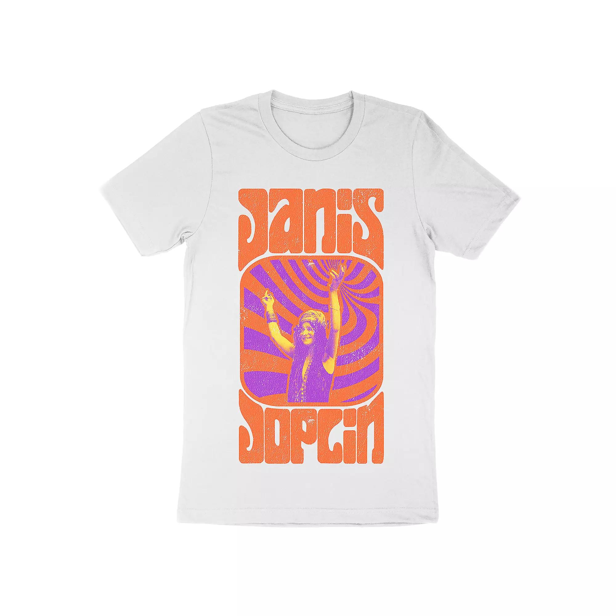 Men's Janis Joplin Tee, Size: XL, White Product Image