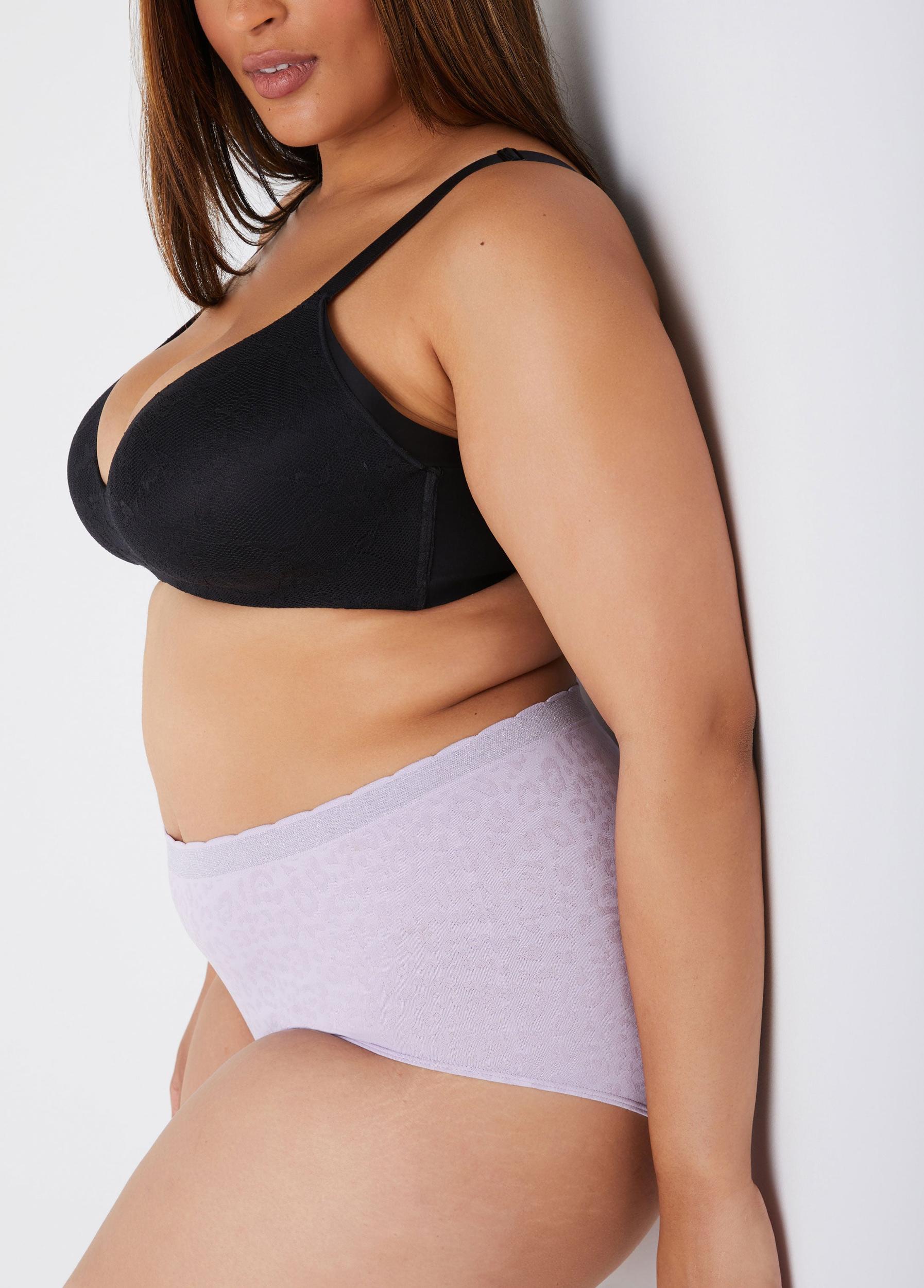 Seamless Leopard Jacquard Briefs Product Image