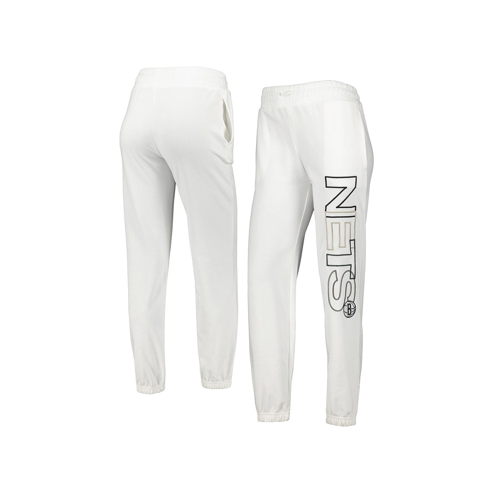 Women's Concepts Sport White Brooklyn Nets Sunray Pants,  Product Image