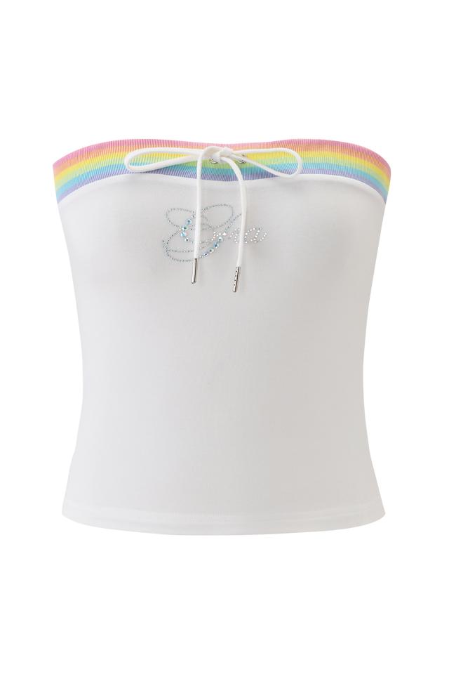 NIJI BOOB TUBE - WHITE Product Image