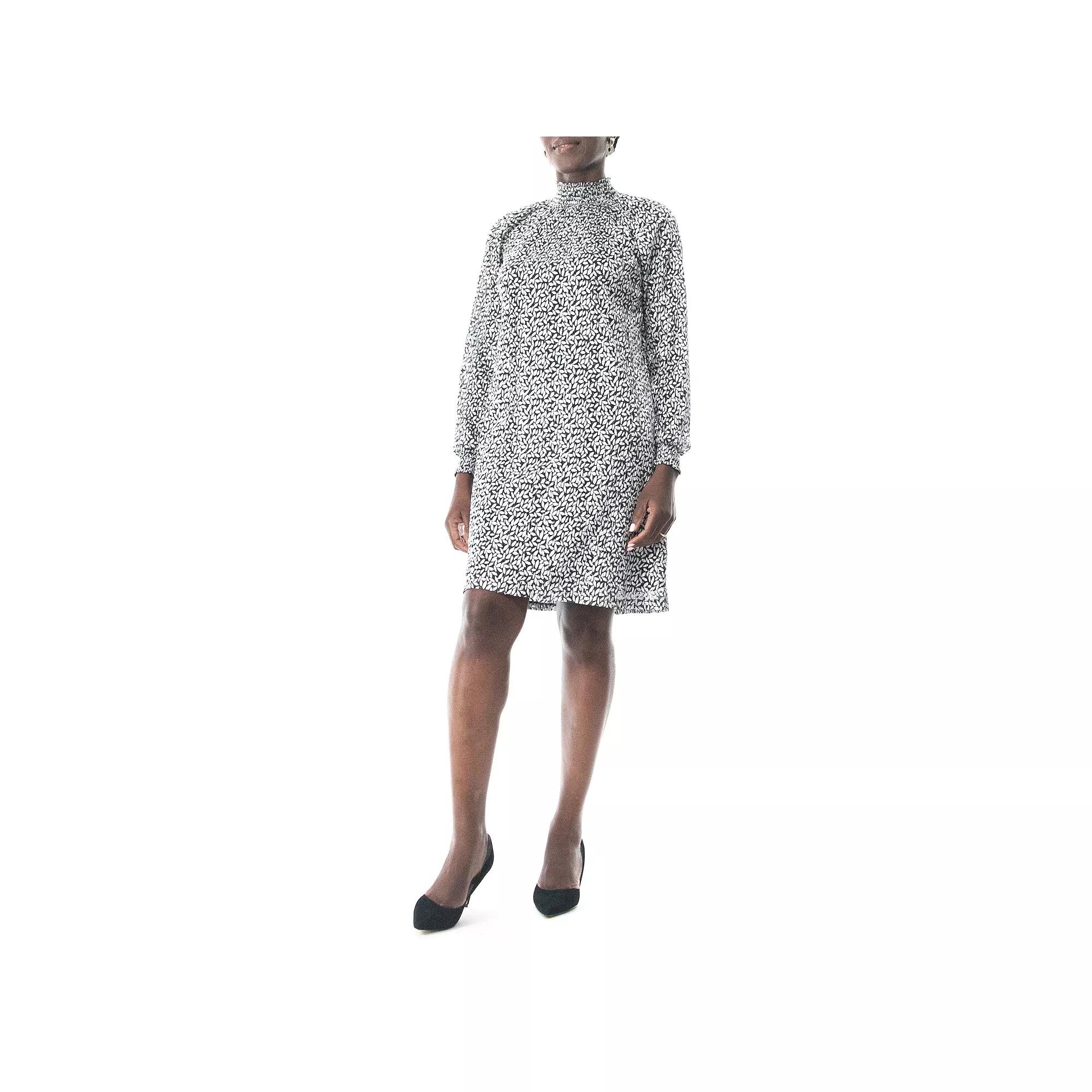 Women's Nina Leonard Foiled Float Dress,  Product Image