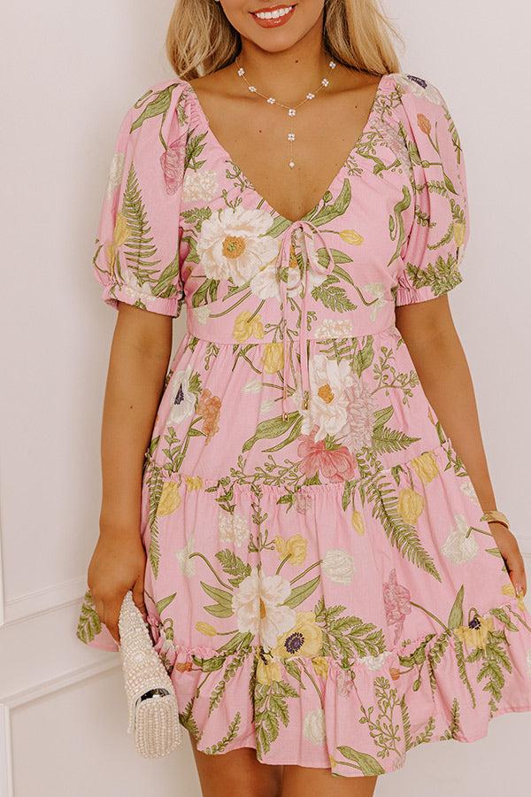 Botanical Dreams Floral Mini Dress Product Image