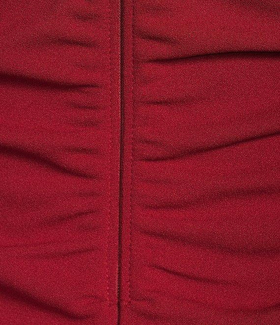 Antonio Melani Clementine Round Neck Shoulder Pad Sleeveless Ruched Dress Product Image