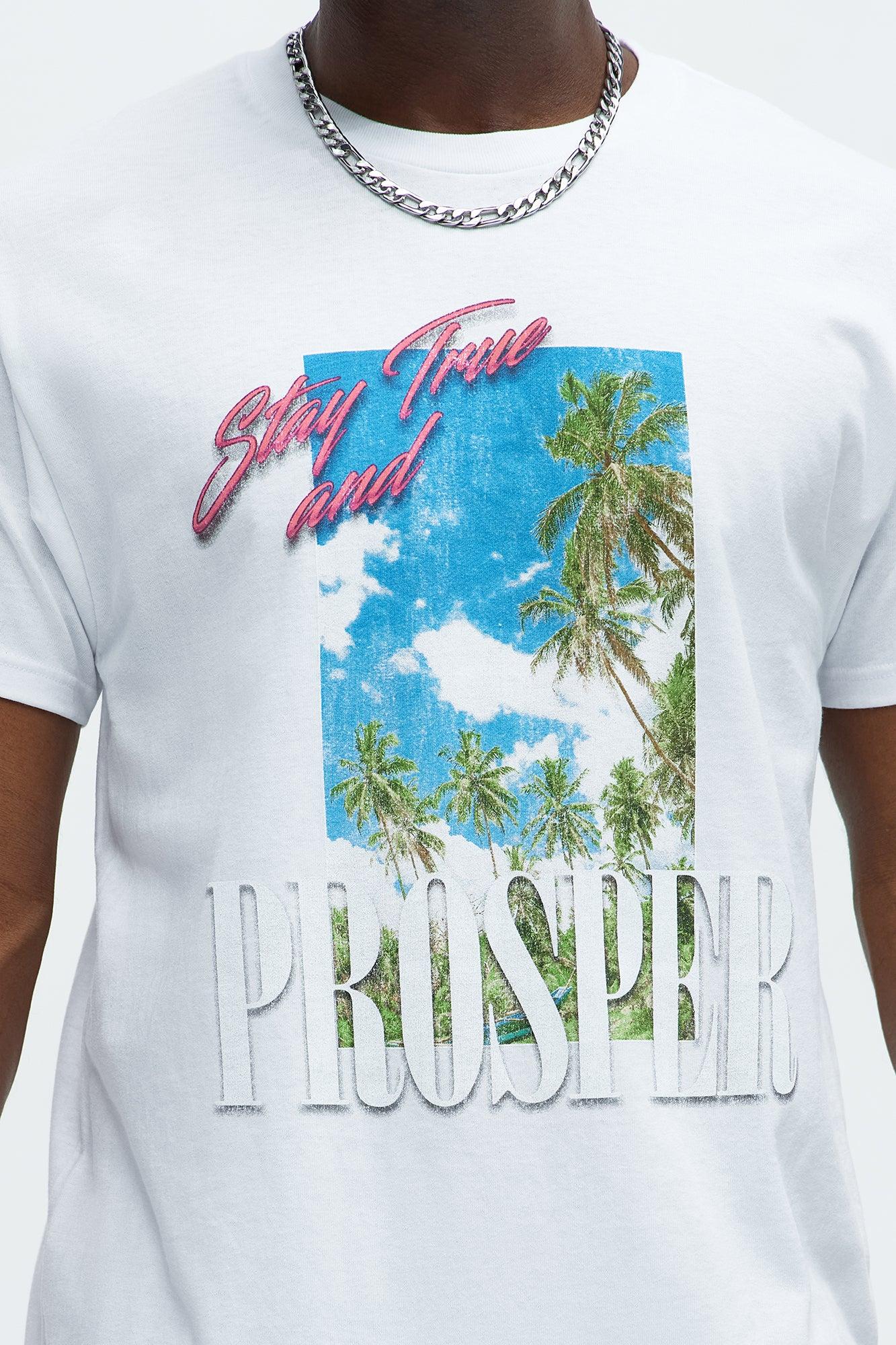 Stay True And Prosper Short Sleeve Tee - White Product Image