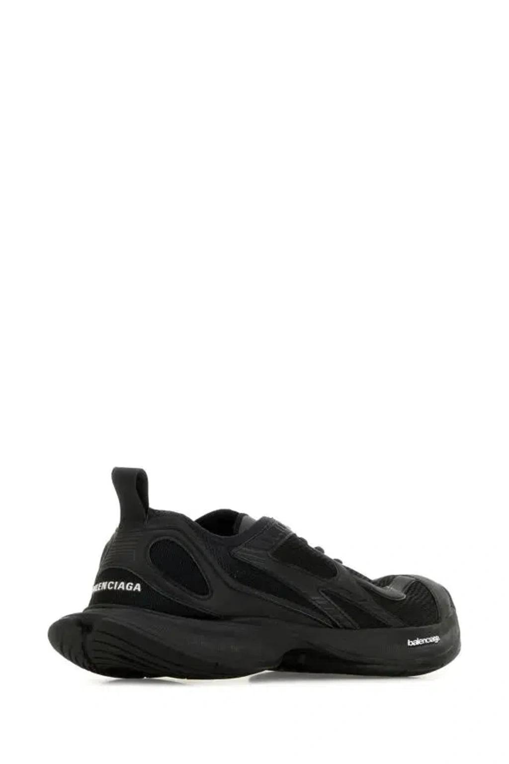 BALENCIAGA Black Mesh And Rubber Circuit Sneakers Product Image