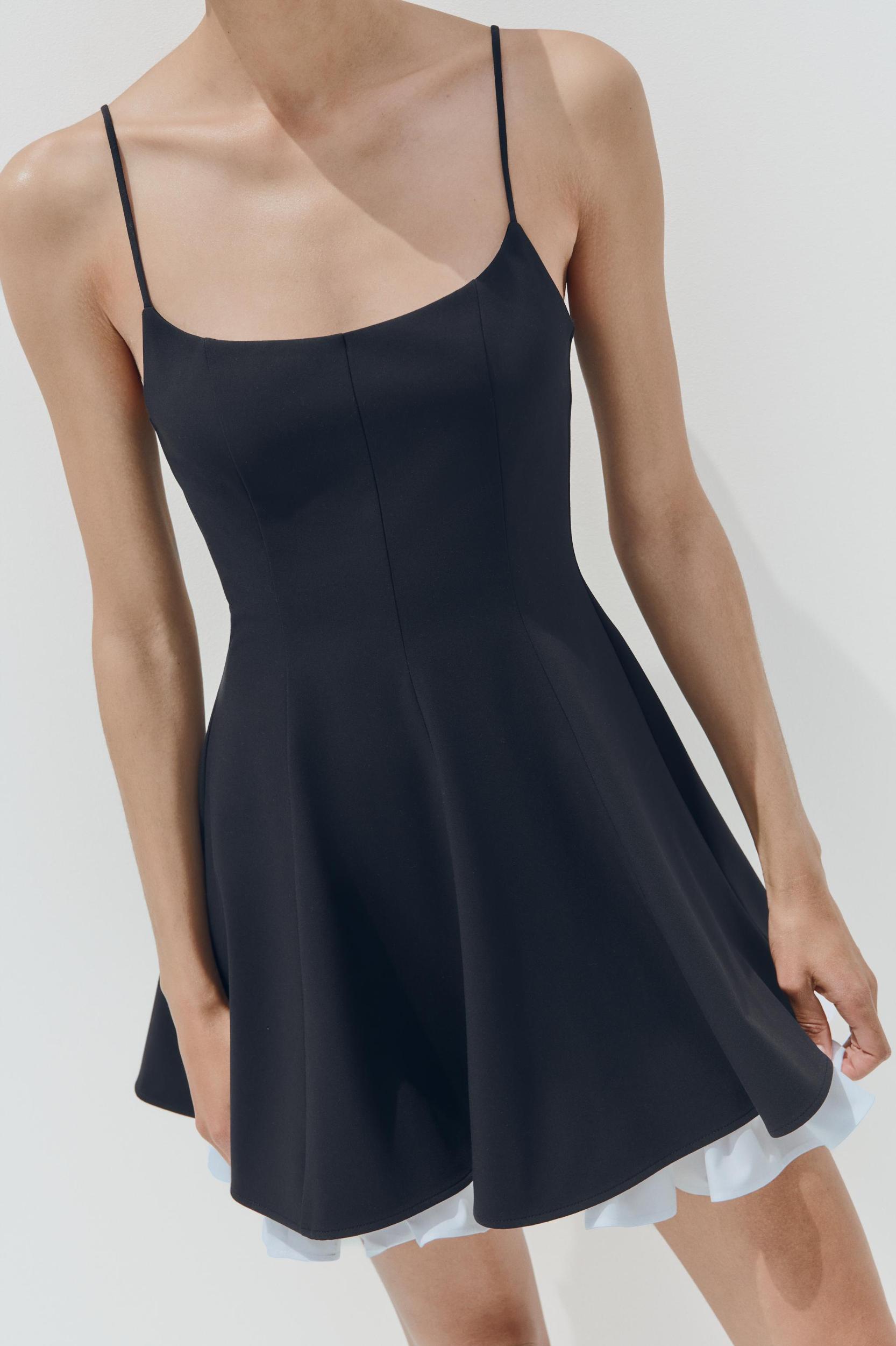 TRIM SHORT DRESS Product Image