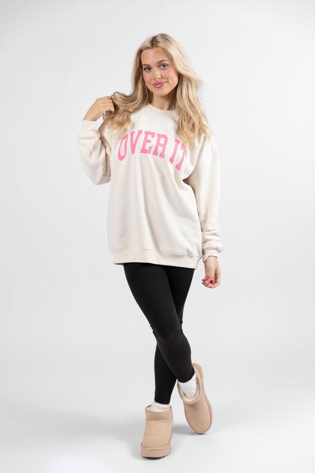 Over It Cream Graphic Sweatshirt Product Image