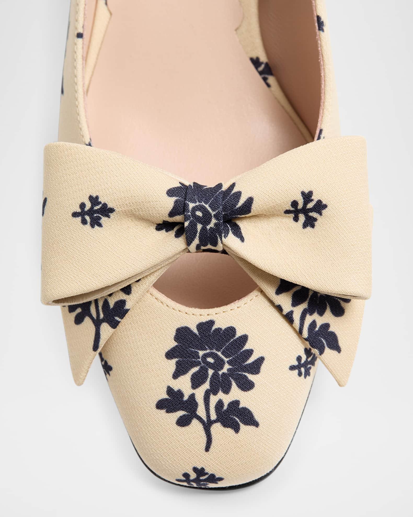 Bowow Floral Bow Pumps Product Image