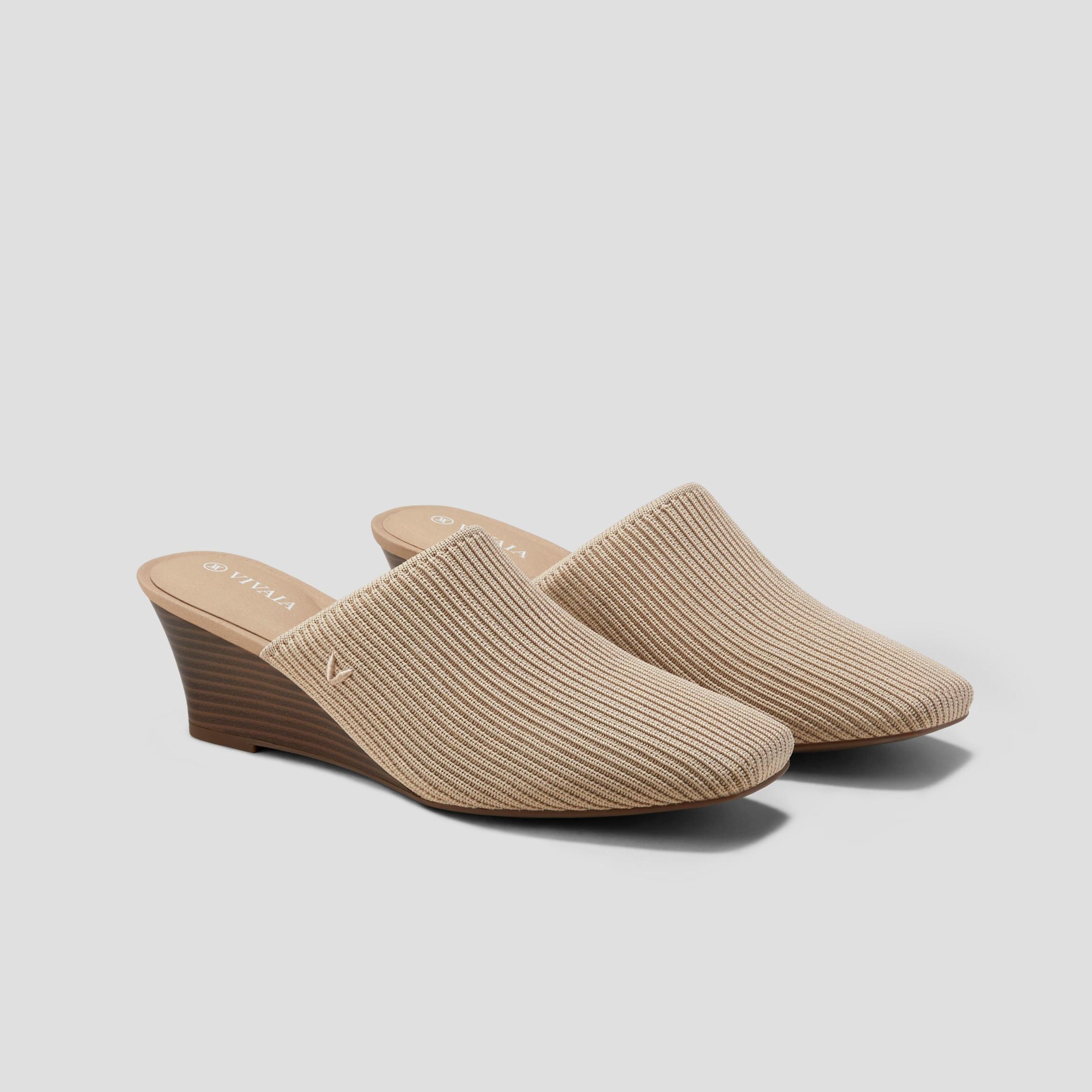 Square-Toe Wedge Mules (Margot Wedge Mules) Product Image