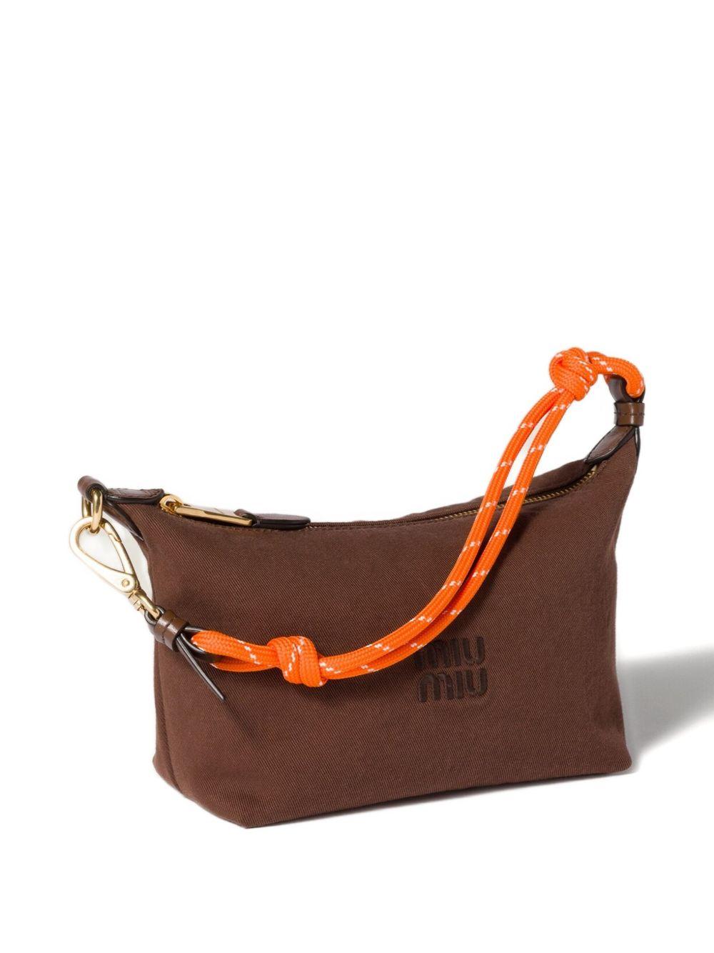 mini Gabardine logo zip bag Product Image