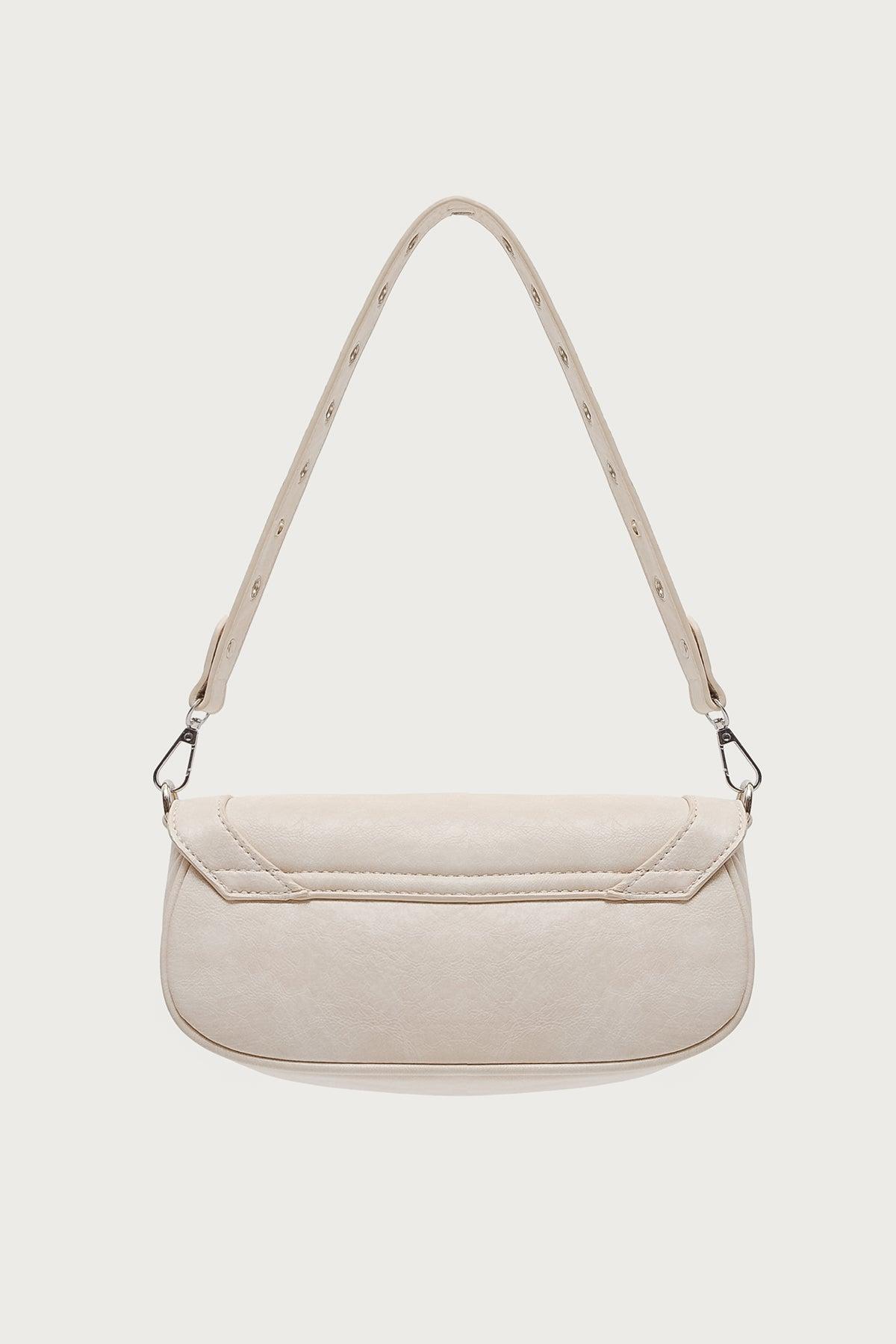 Grommet Faux Leather Bag Product Image