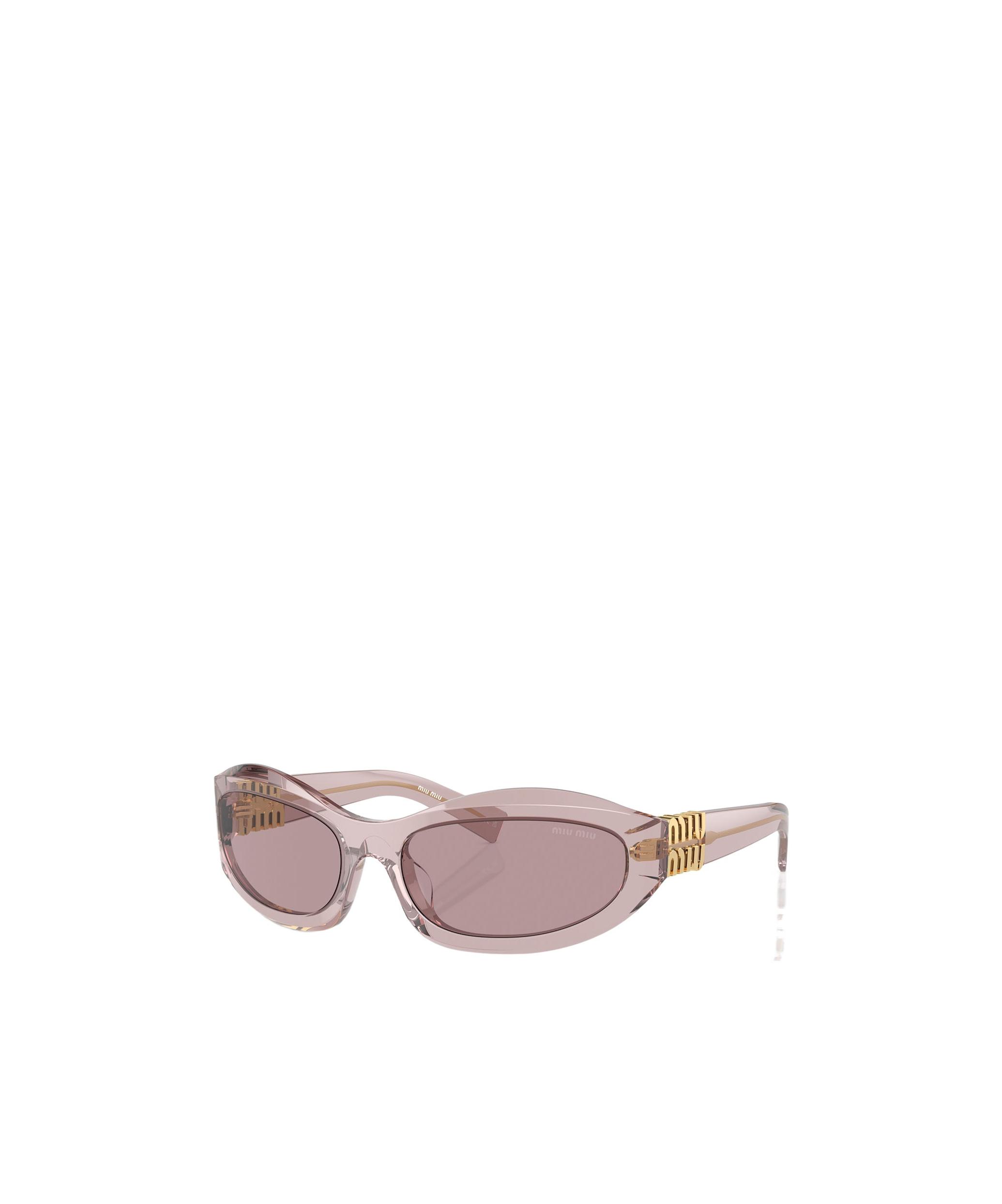 MIU MIU Womens Mu 14zs Irregular-frame Acetate Sunglasses Purple Product Image