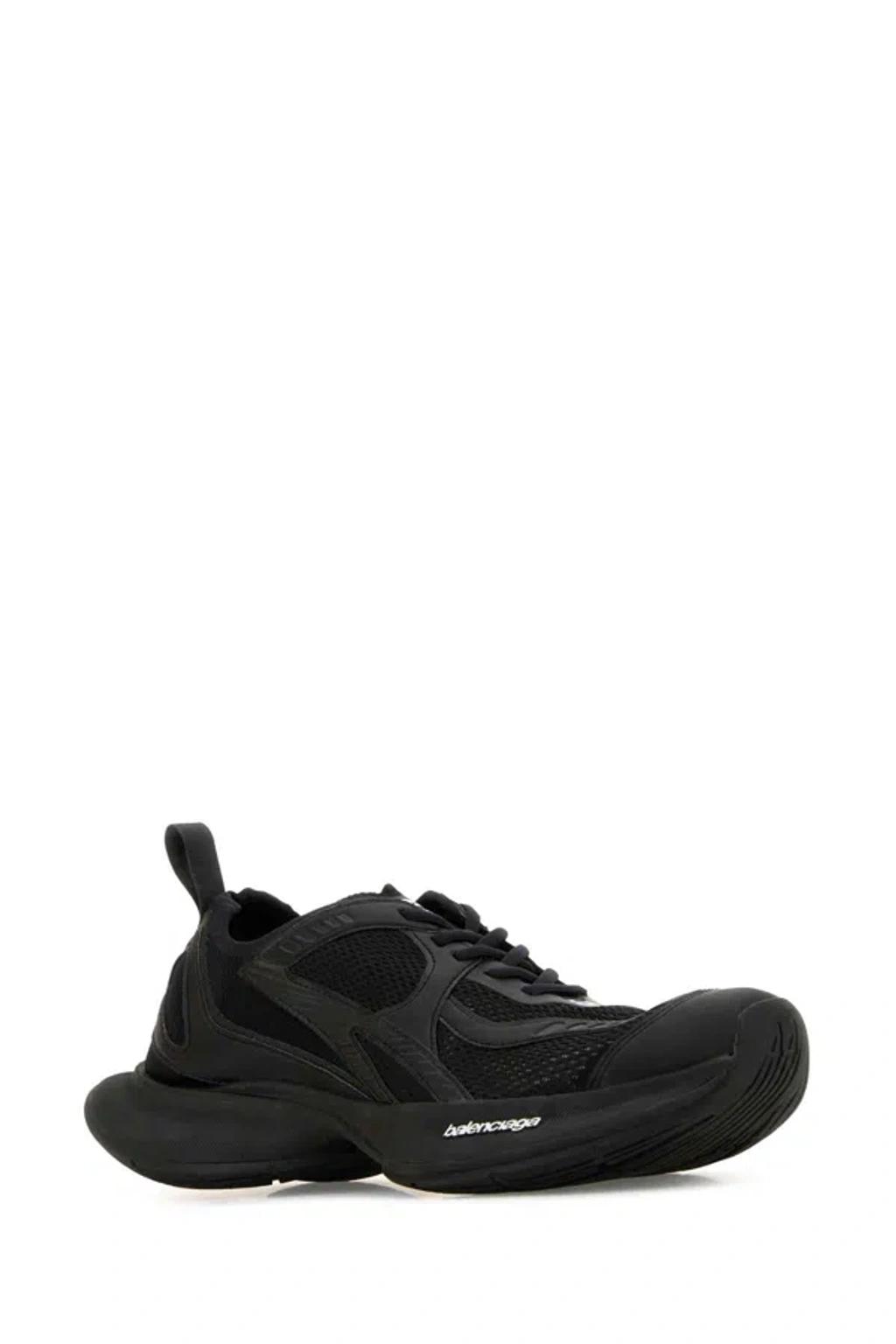 BALENCIAGA Black Mesh And Rubber Circuit Sneakers Product Image