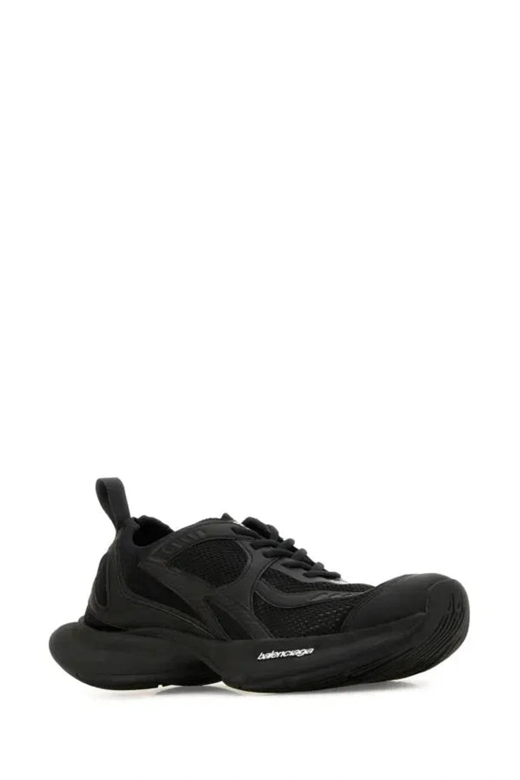 BALENCIAGA Black Mesh And Rubber Circuit Sneakers Product Image