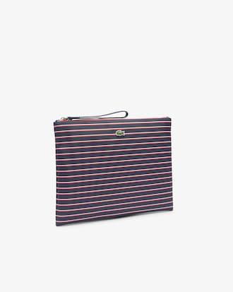 Large L.12.12 Concept Striped Clutch Product Image