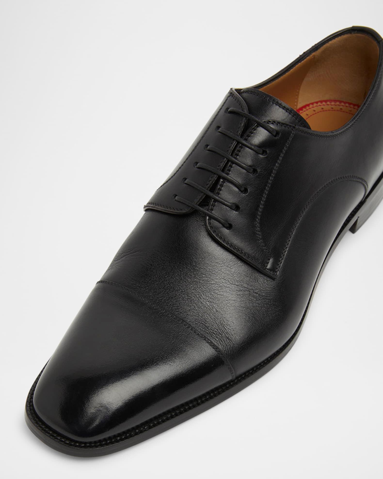 Men's Leather Red-Sole Derby Shoes Product Image