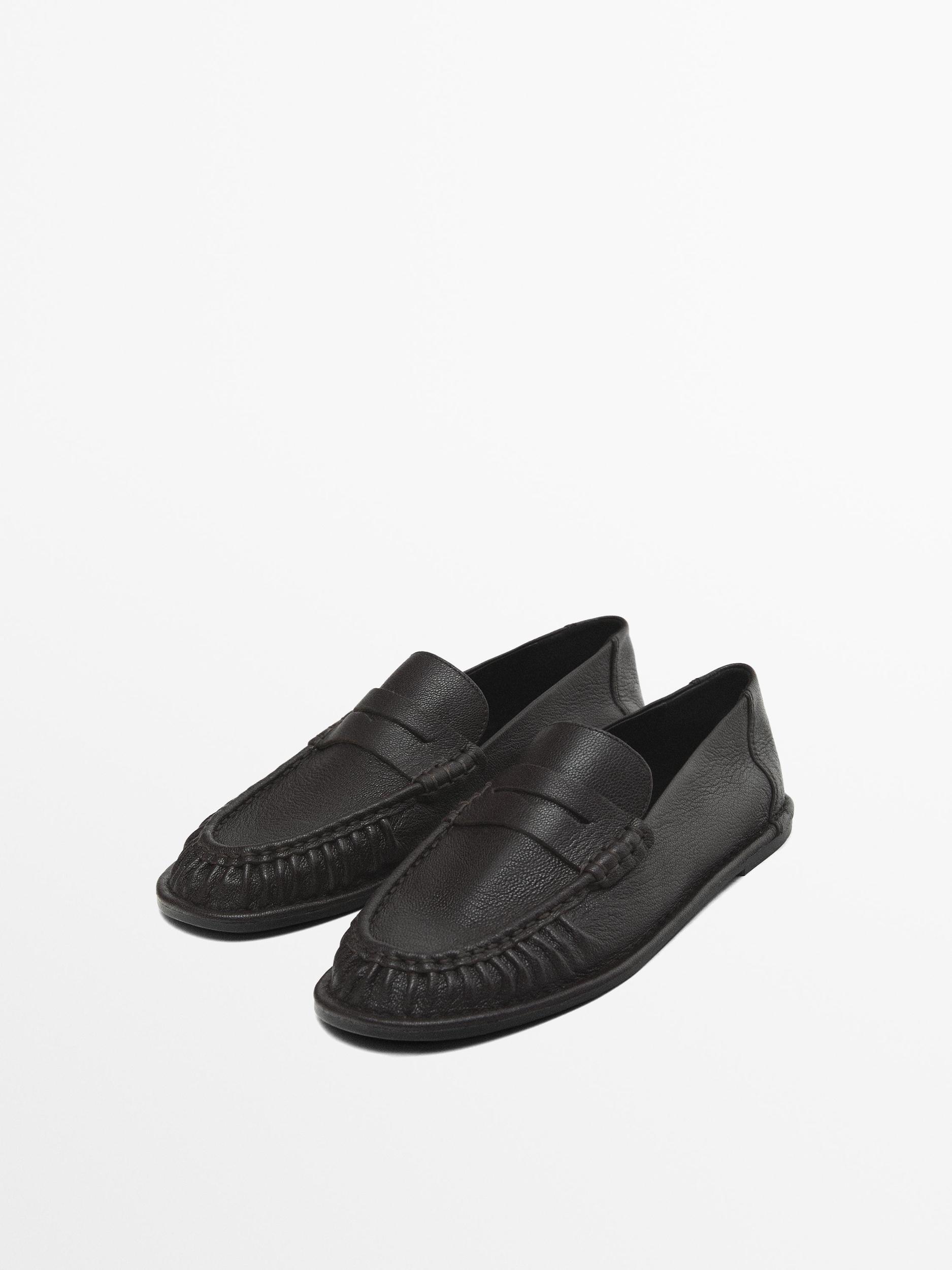 Leather penny loafers Product Image