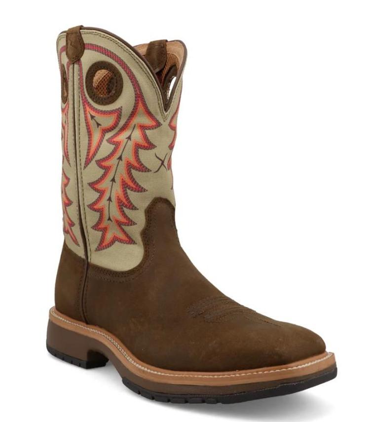 SALE Twisted X® Men's Brown/Tan 11" Horseman Square Toe Boots Product Image