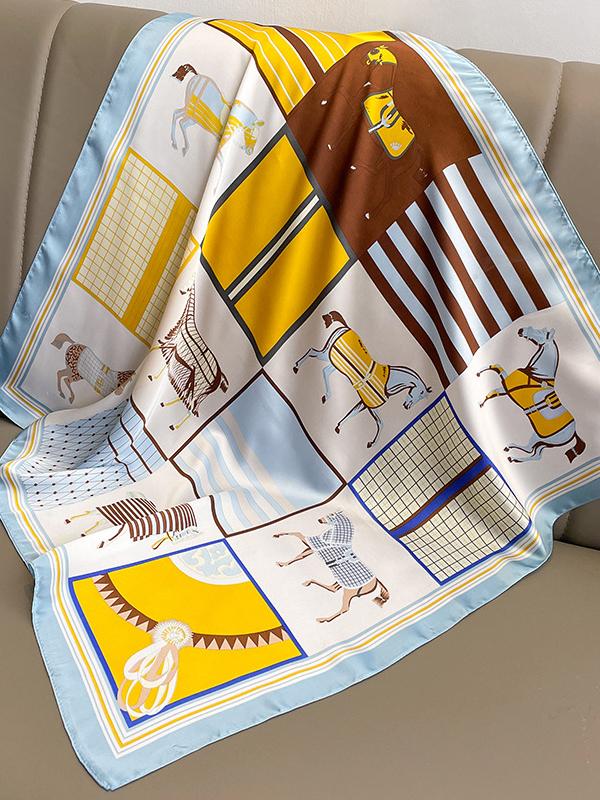 Square Animal Printed Scarfs&Hats Product Image