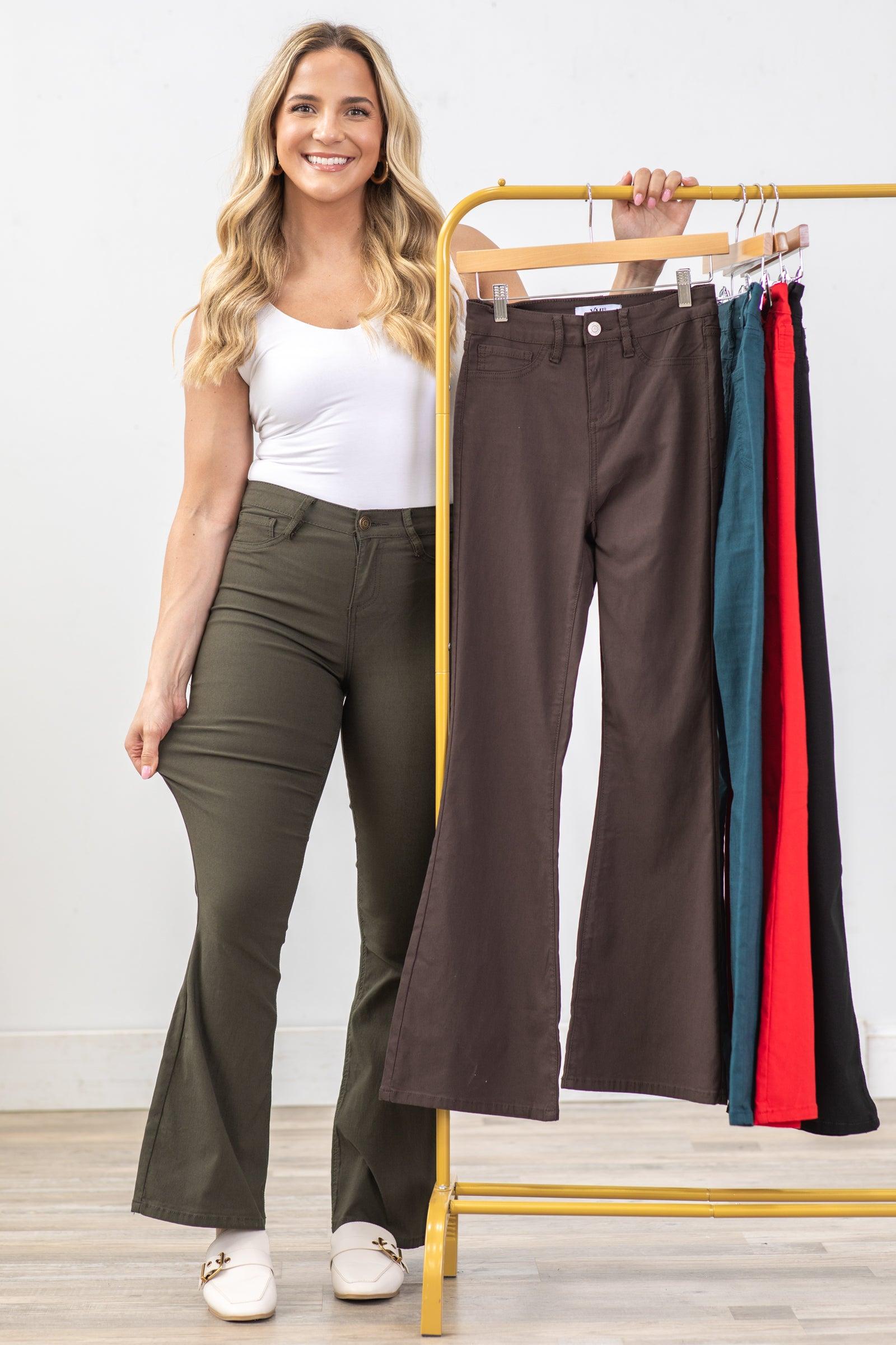YMI Hyperstretch High Rise Flare Pants Product Image
