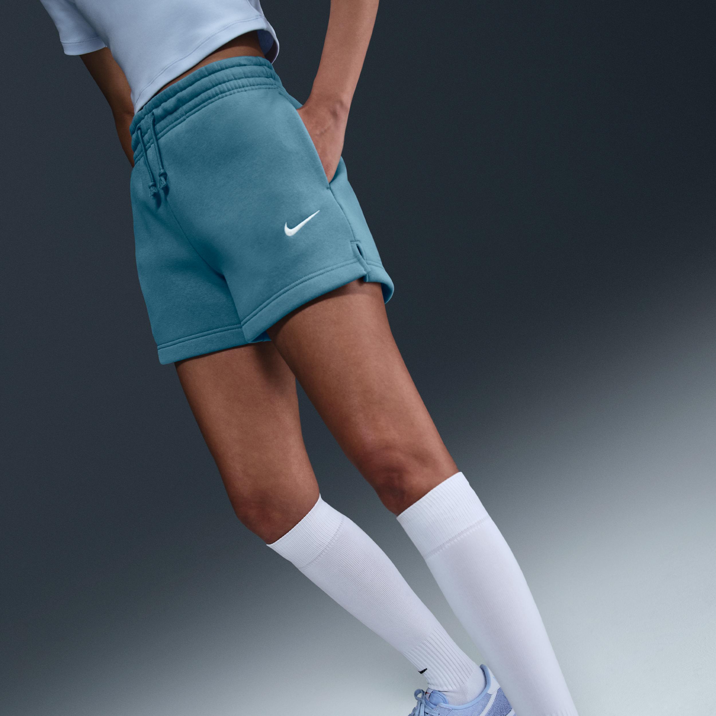 Womens Nike Sportswear Phoenix Fleece Mid-Rise 4 Shorts | IH2108-006 Product Image