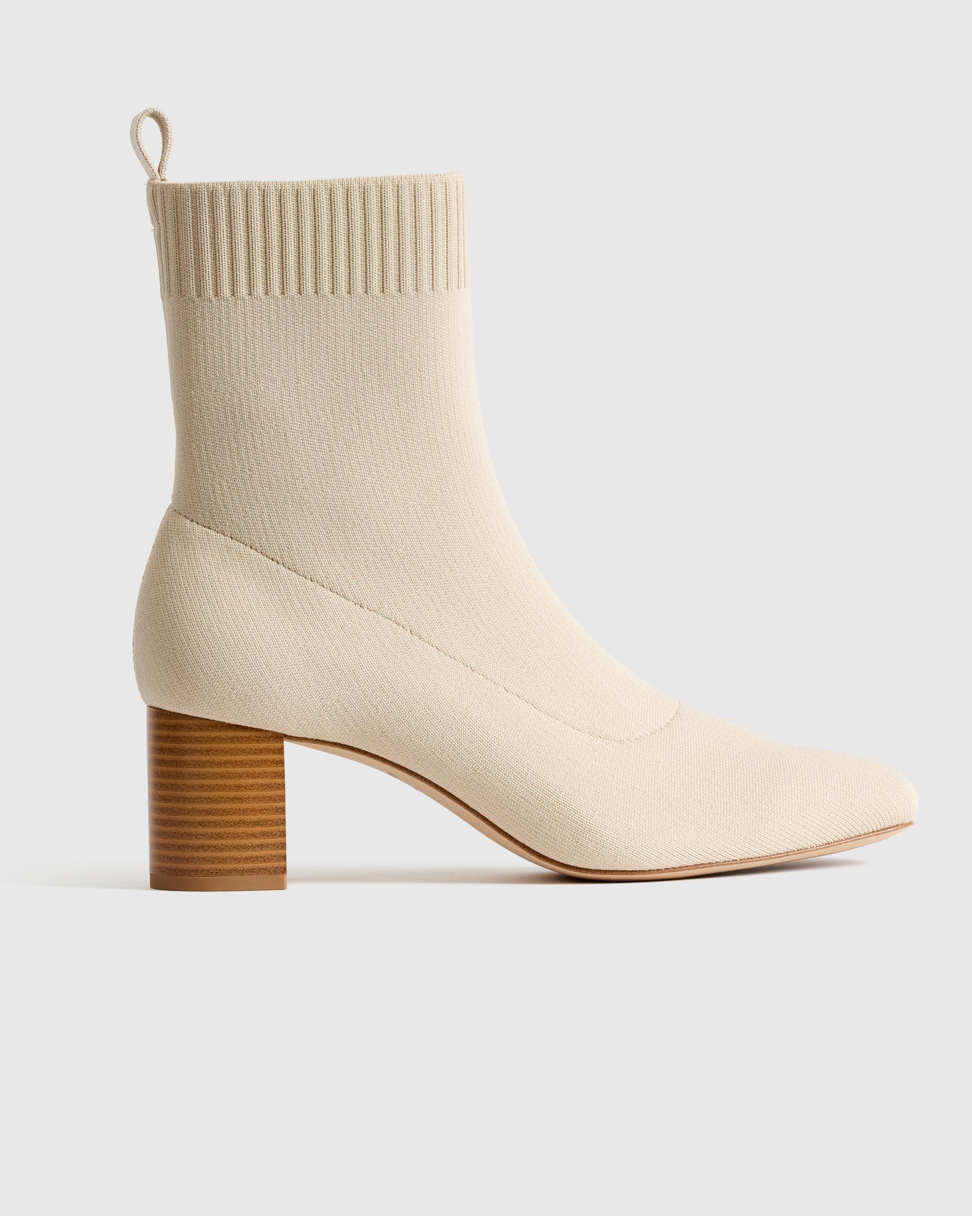 Quince | Women's Eco Knit Heeled Bootie Eco-Knit Product Image